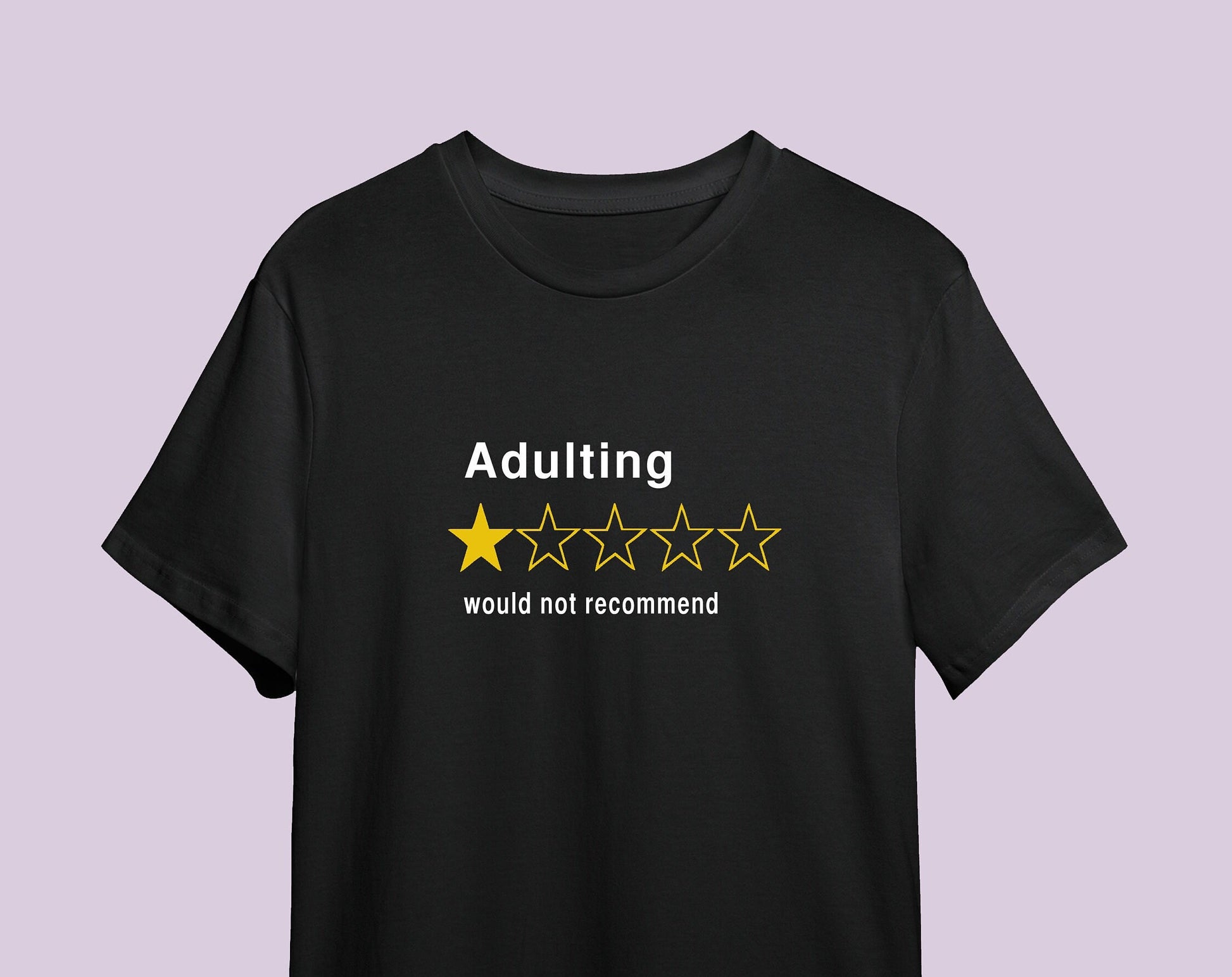 Adulting wouldn't recommend T-shirt, multiple sizes and colour shirts avialable, hipster tee, funny tshirt, trending shirt