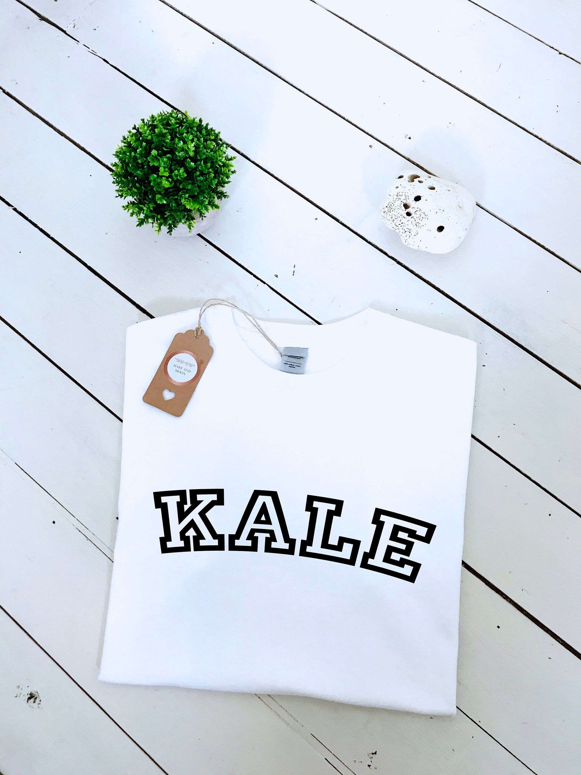 Kale unisex T-shirt, multiple sizes & colours, vegan gift, vegan clothing, animal rights, healthy living t-shirt, mens and womens top