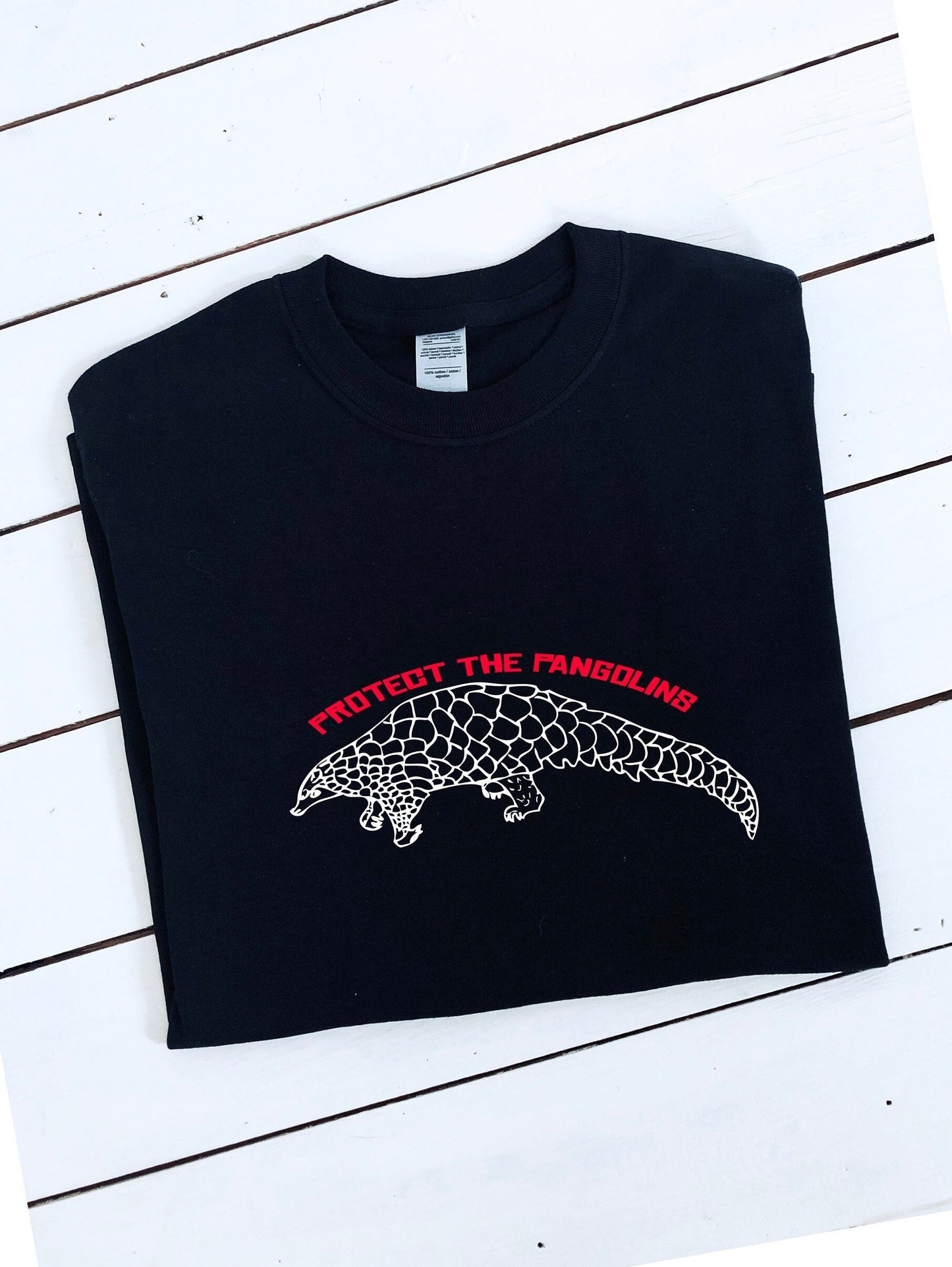Protect The Pangolin Unisex T-shirt, multiple sizes and colours, wildlife, animal protection, climate change, men and womens top