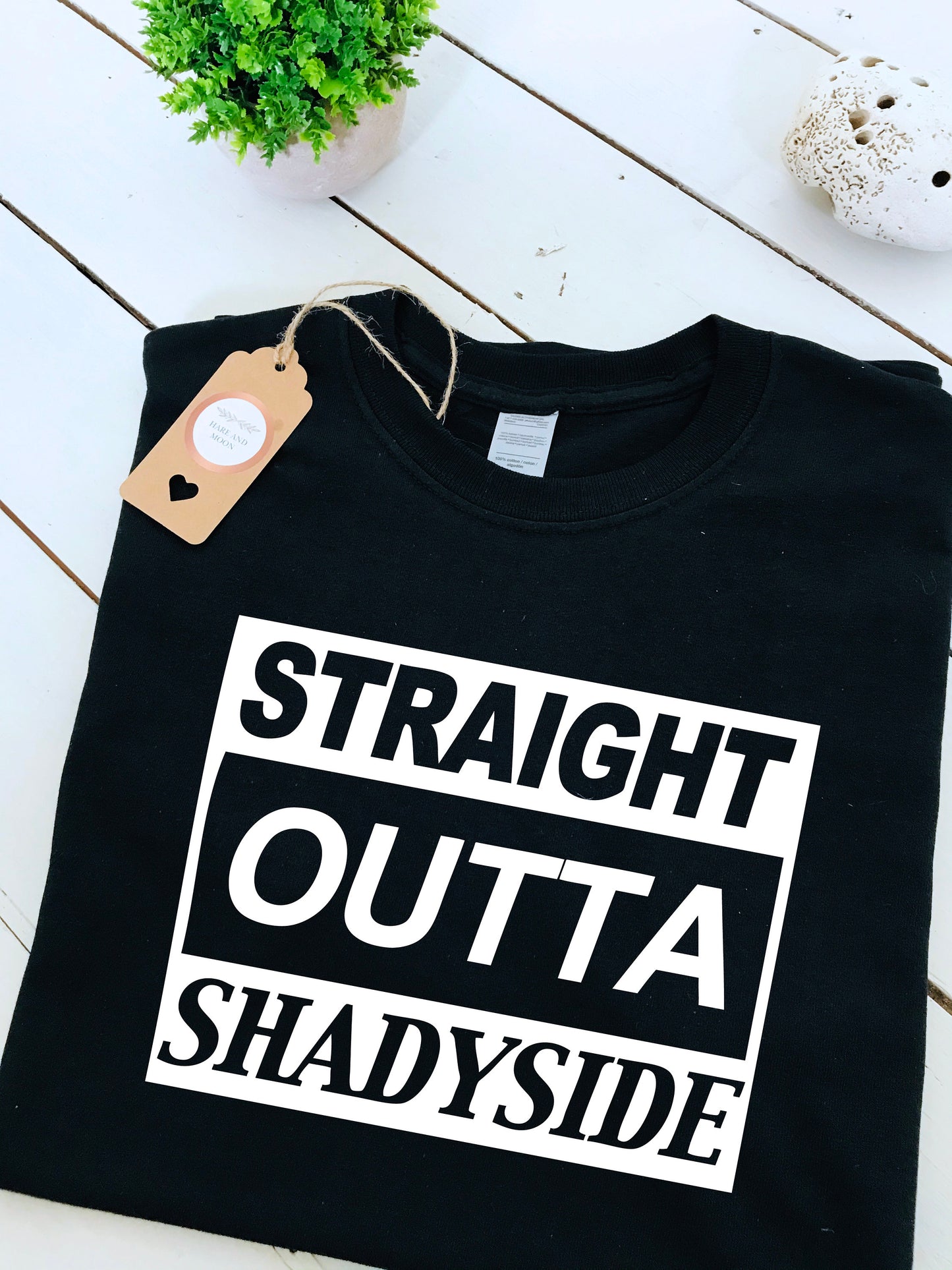 Shadyside print T-shirt, S, M, L, XL, 2XL, Straight Outta Shadyside, halloween, spooky shirt, fear street, horror gift, tee, unisex clothing