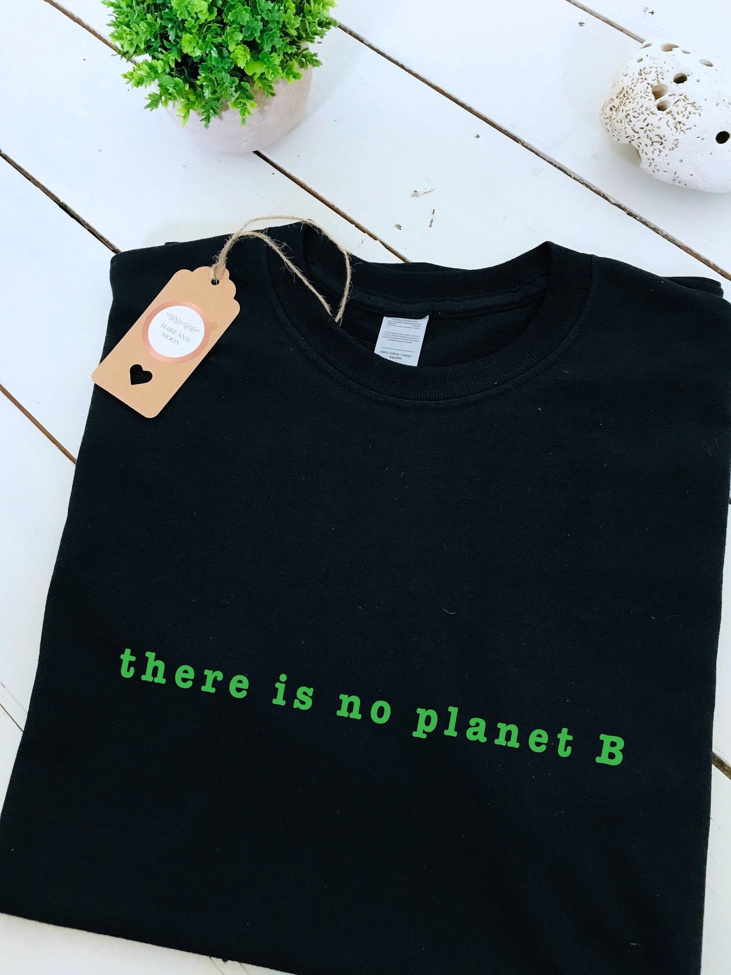 There is no planet B slogan printed T-shirt, multiple sizes and colours, womens top, climate change, activism, enviroment, nature, Greta