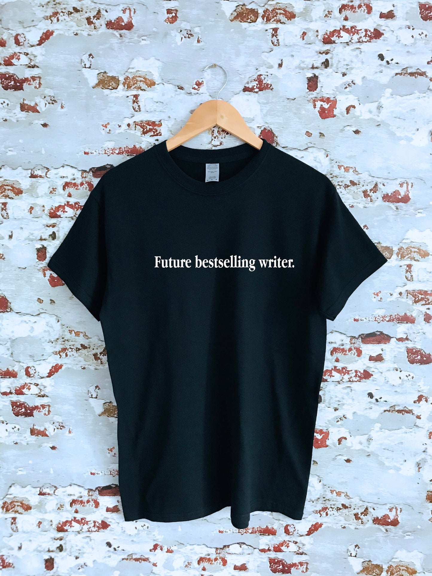Future bestselling writer slogan printed T-shirt, multiple sizes and colours, mens & womens top, literature, positive affirmation gift tee