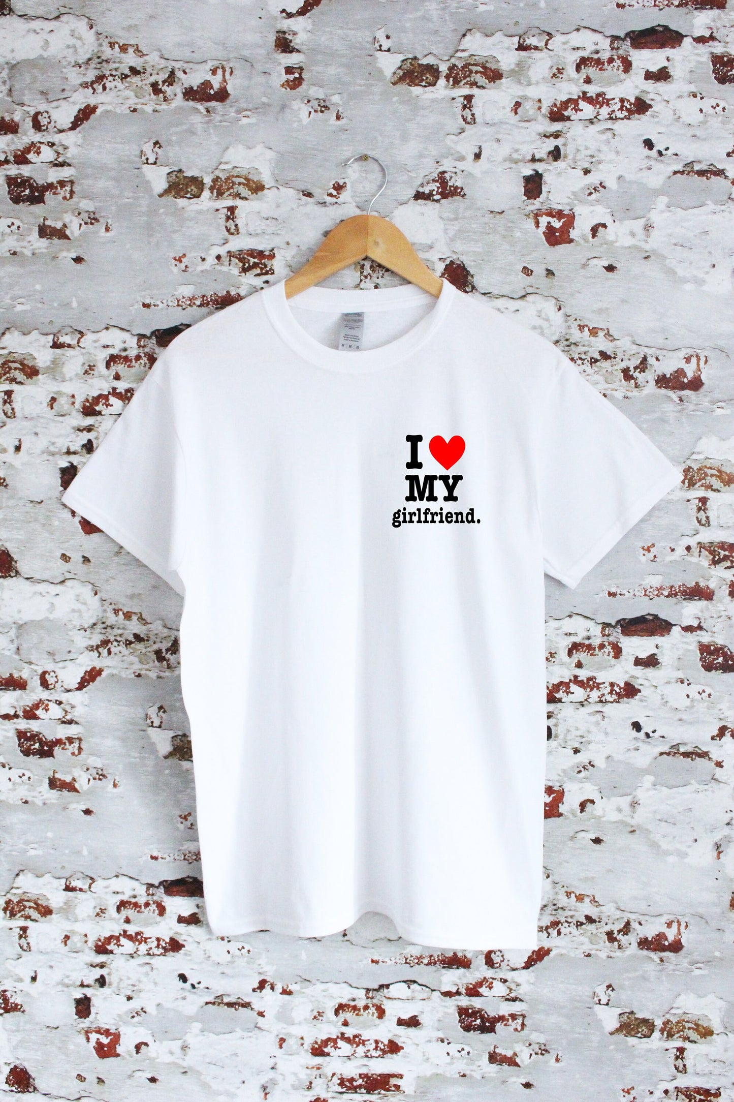 I love my Girlfriend print T-shirt, love, mulitple sizes and colours, valentine's day gift, mens and womens top, multiple colours and sizes