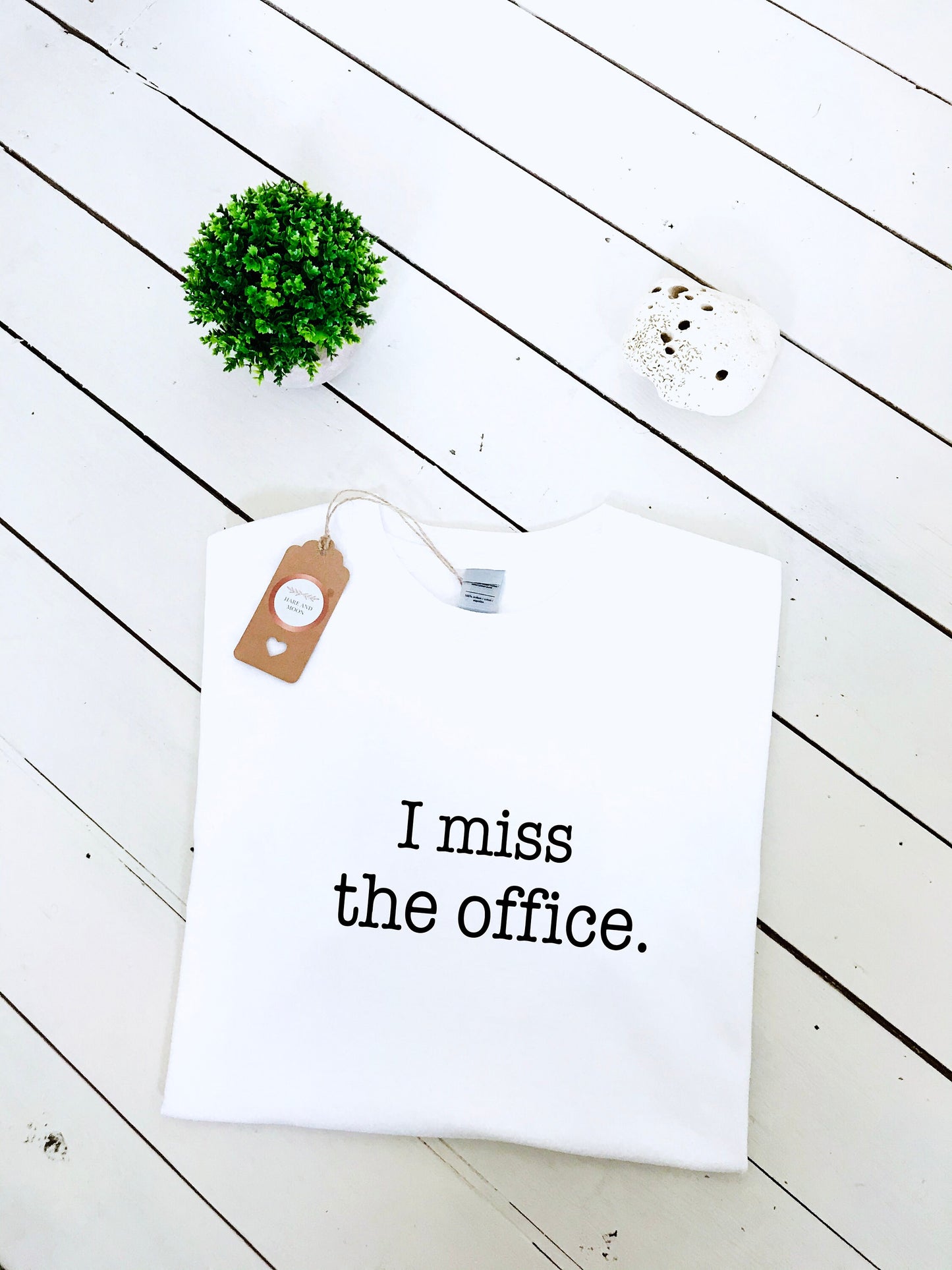 I miss the office print T-shirt, unisex, scranton farms, multiple colours & sizes, minimalist, funny, working from home tshirt