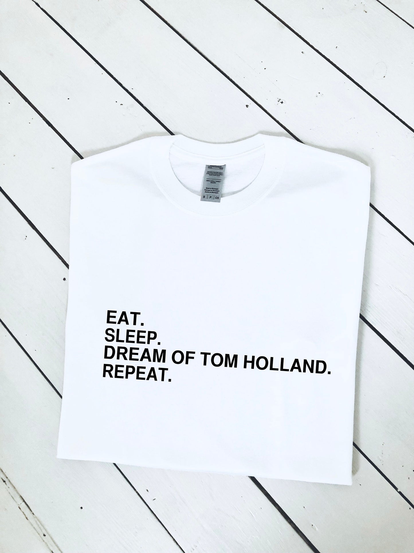 Dream of Tom Holland & repeat print T-shirt, unisex, multiple sizes and colours, mens and womens top