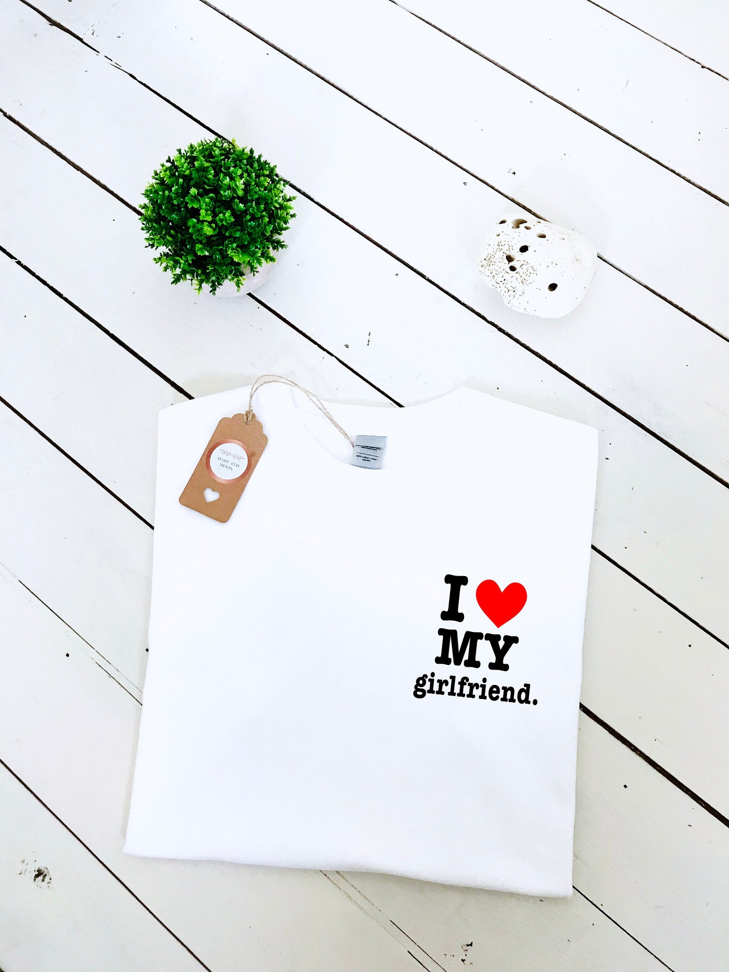 I love my Girlfriend print T-shirt, love, mulitple sizes and colours, valentine's day gift, mens and womens top, multiple colours and sizes