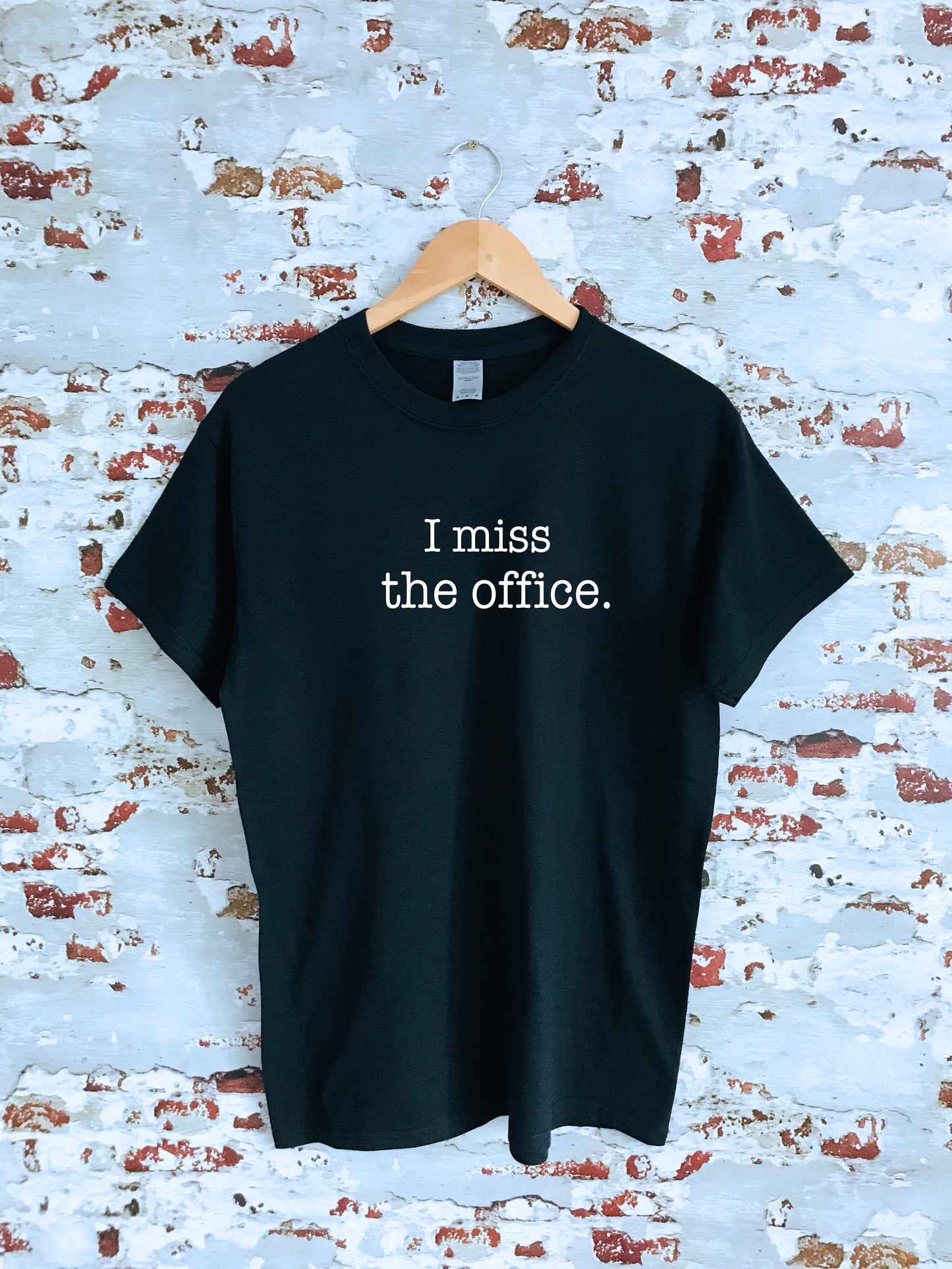 I miss the office print T-shirt, unisex, scranton farms, multiple colours & sizes, minimalist, funny, working from home tshirt