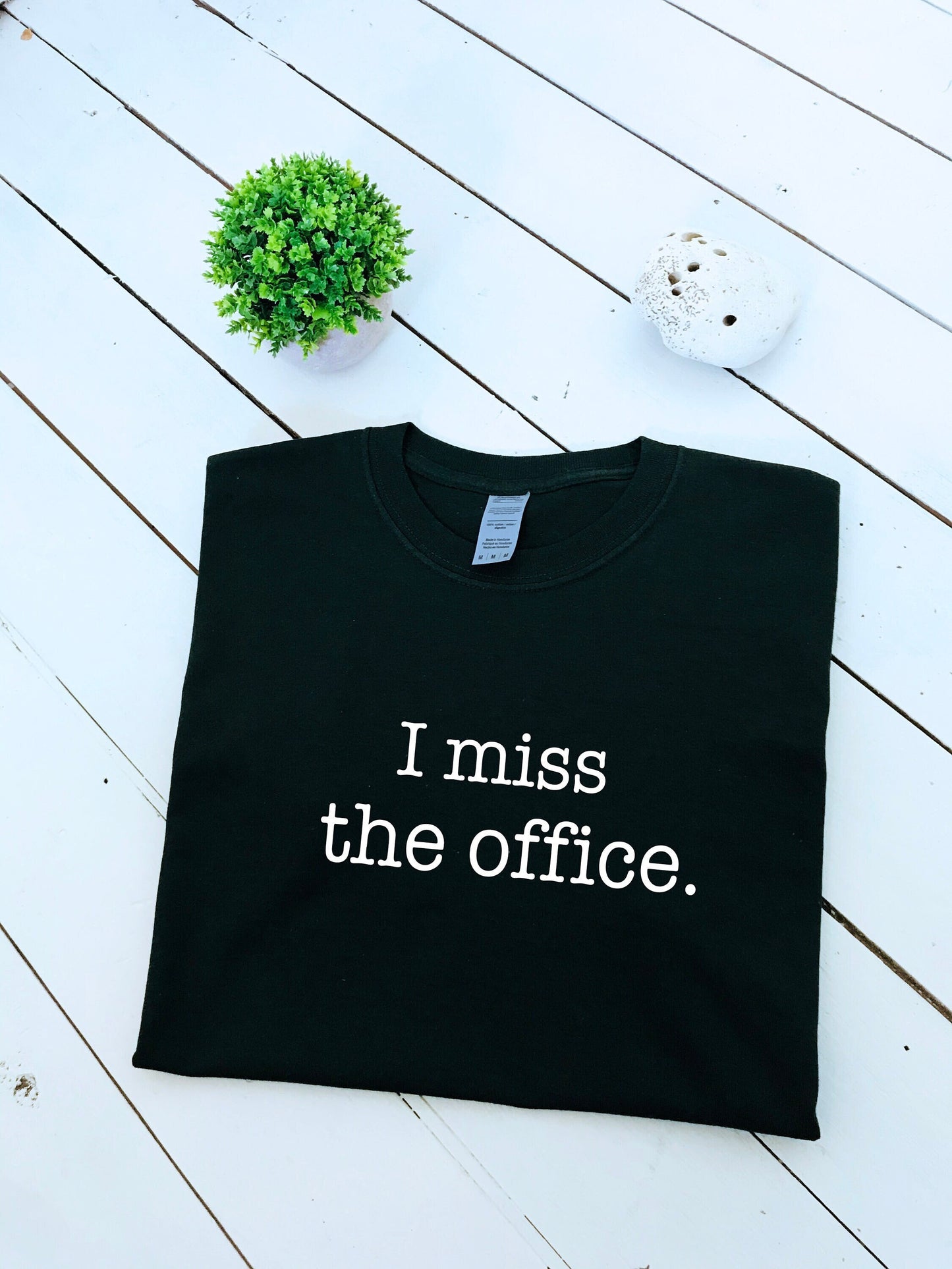 I miss the office print T-shirt, unisex, scranton farms, multiple colours & sizes, minimalist, funny, working from home tshirt