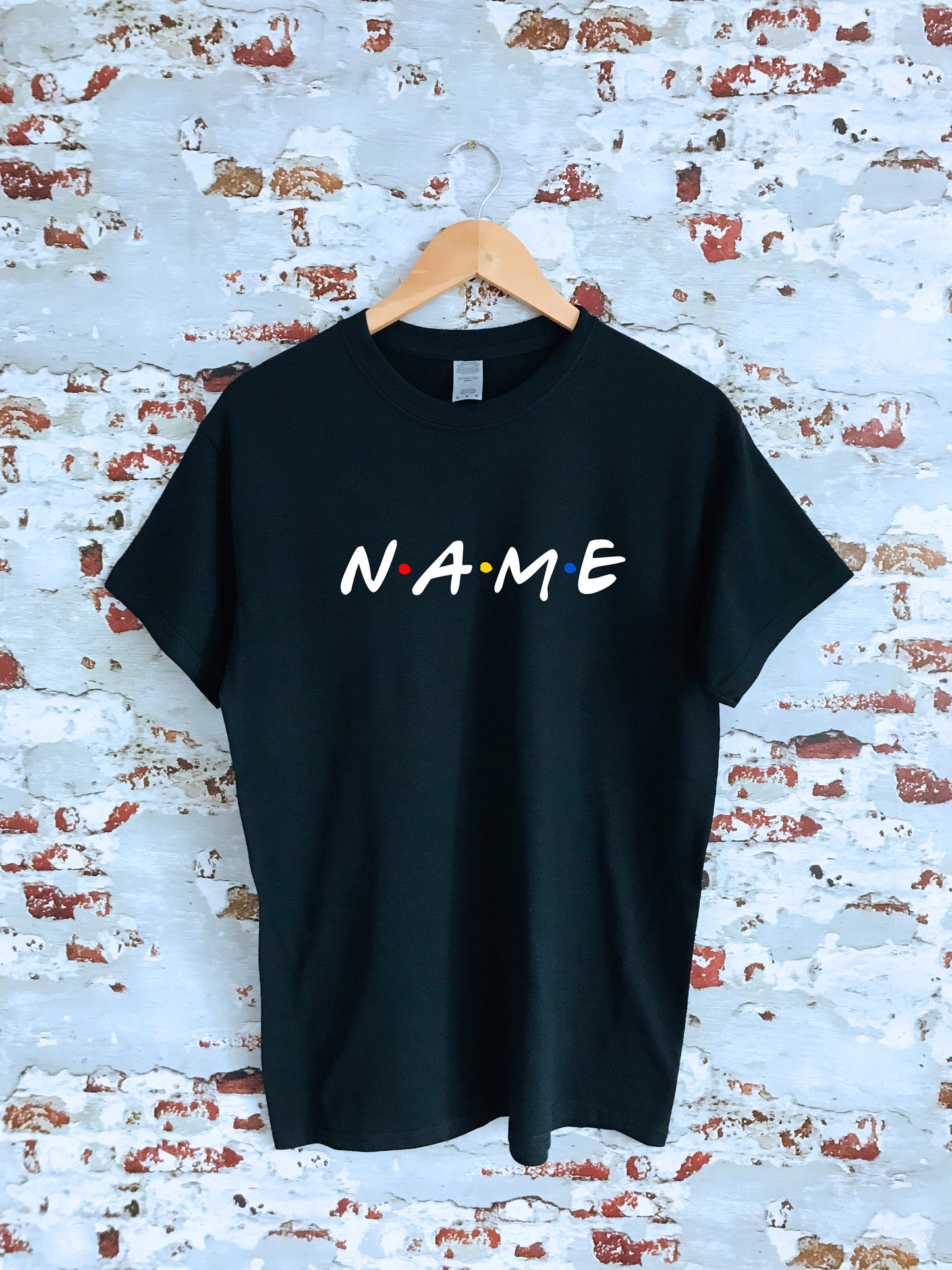 Custom Friends T-shirt, custom name, 100% cotton, multiple sizes available for adults and kids, perfect item for gift