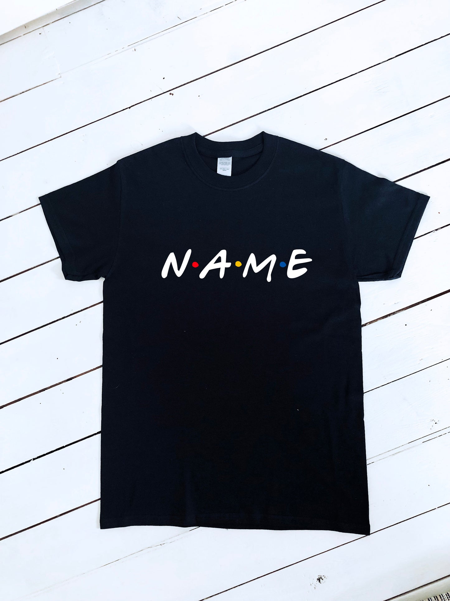 Custom Friends T-shirt, custom name, 100% cotton, multiple sizes available for adults and kids, perfect item for gift