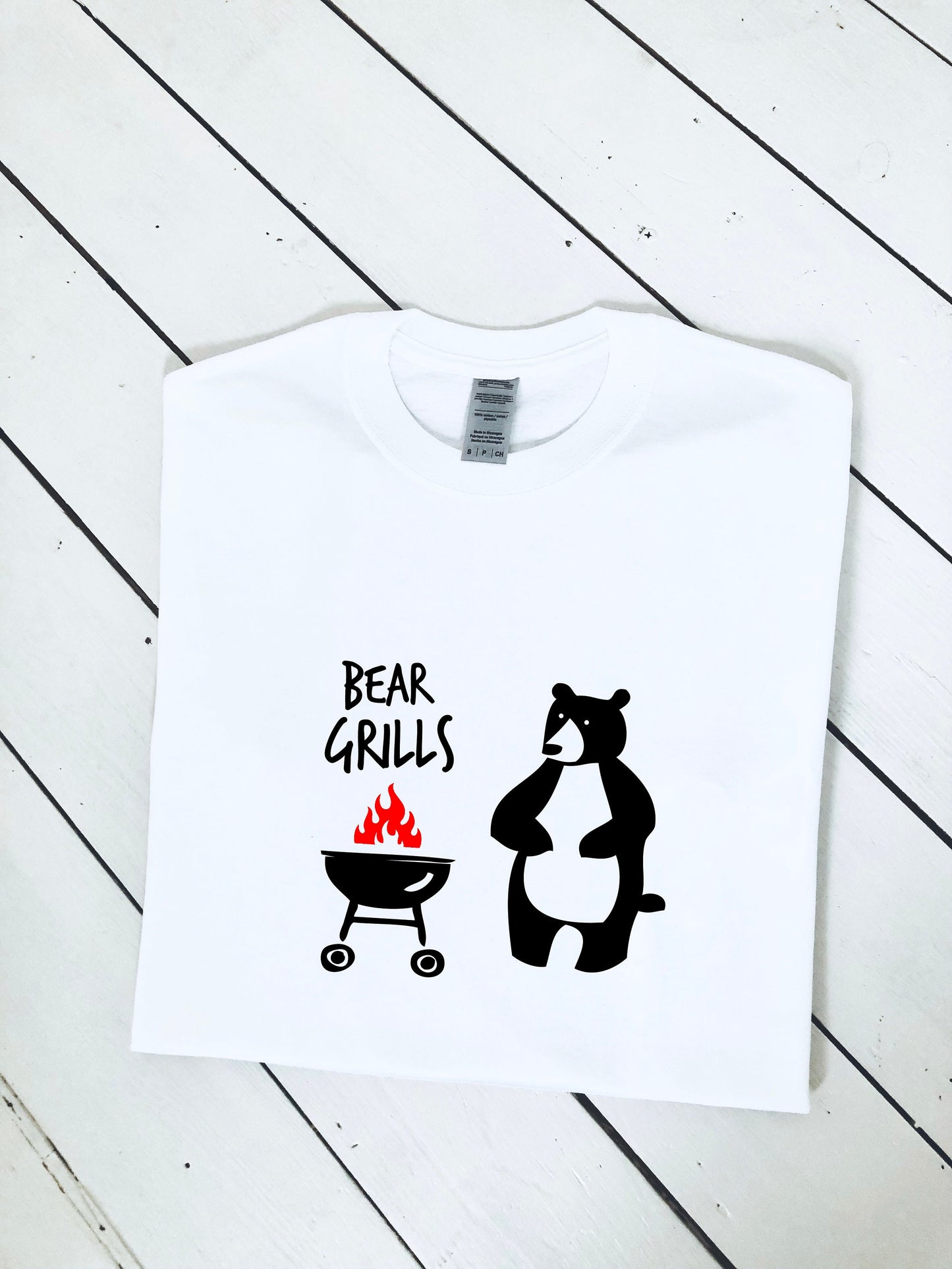 Bear Grills printed T-shirt, multiple sizes and colours, mens & womens top, kids sizes, funny shirt, graphic tees, perfect gift