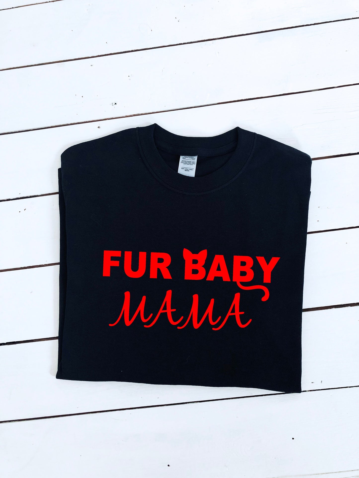 Fur baby mama printed T-shirt, multiple sizes and colours, mens & womens top, dog lover tee, cat lover tee, dog tshirt, cat tshirt,