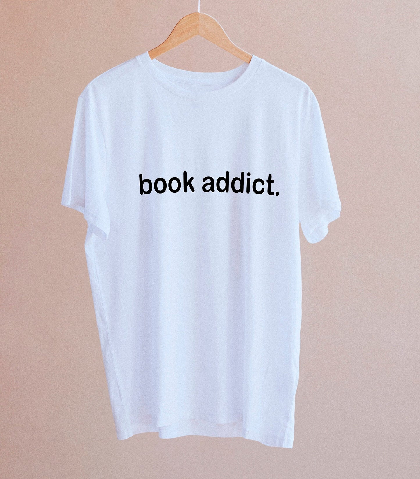book addict slogan T-shirt, unisex & womens sizes, multiple colour shirts, book lover gift, book tshirt, literature, reading, me time tee