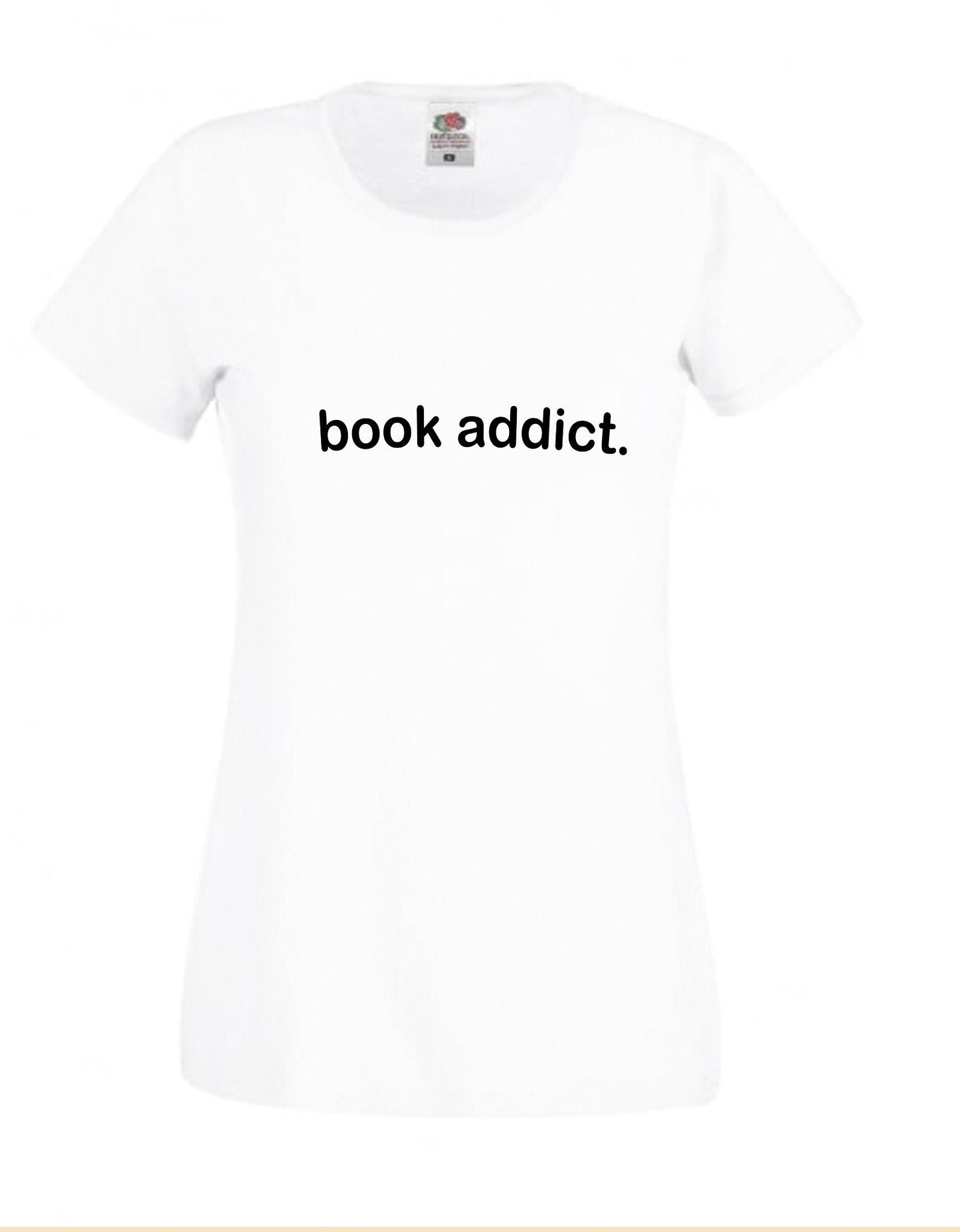 book addict slogan T-shirt, unisex & womens sizes, multiple colour shirts, book lover gift, book tshirt, literature, reading, me time tee