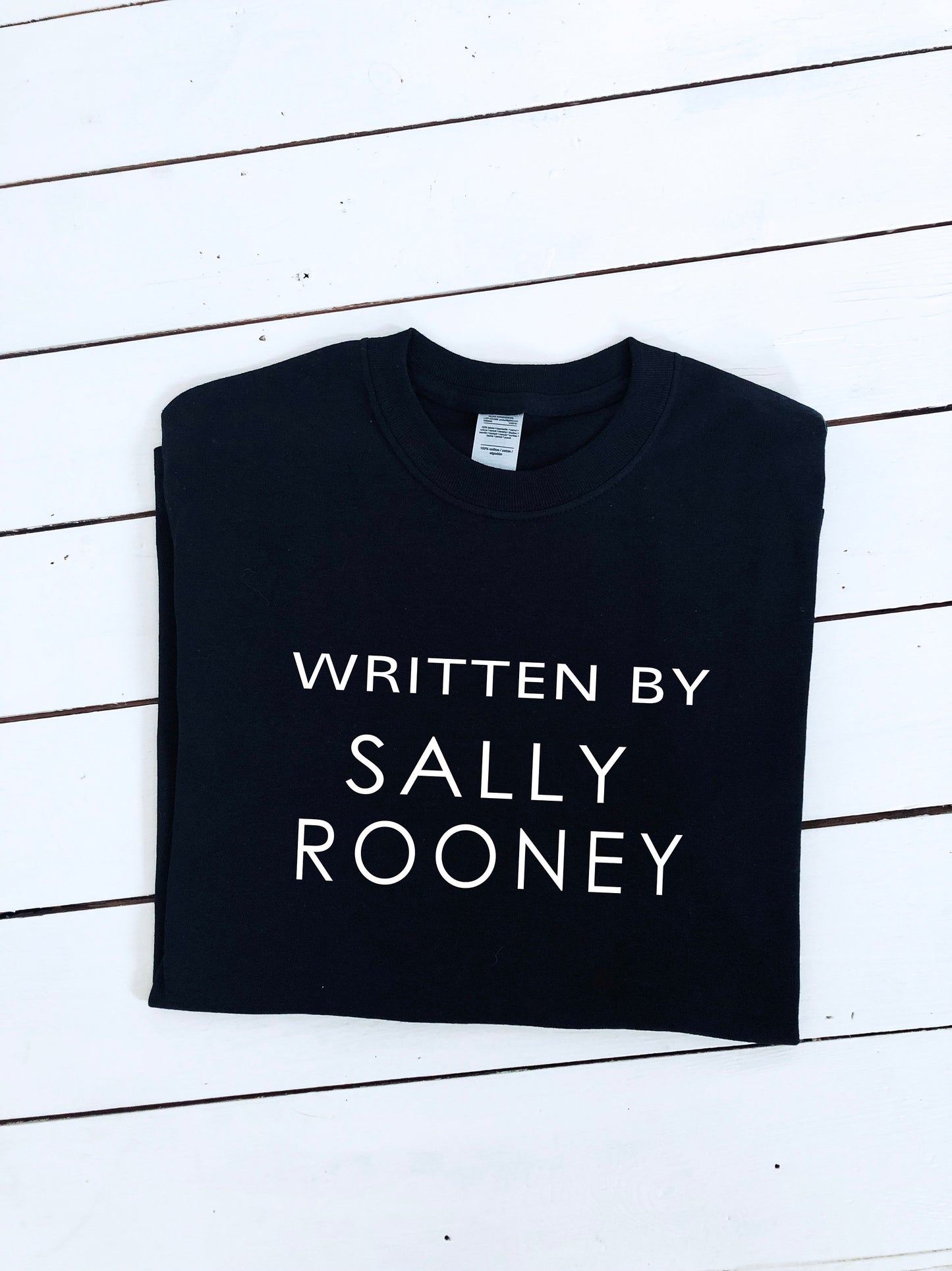 Written by Sally Rooney print T-shirt, unisex item, unisex and women's sizes, super fan item, movie tee, insta Shirt