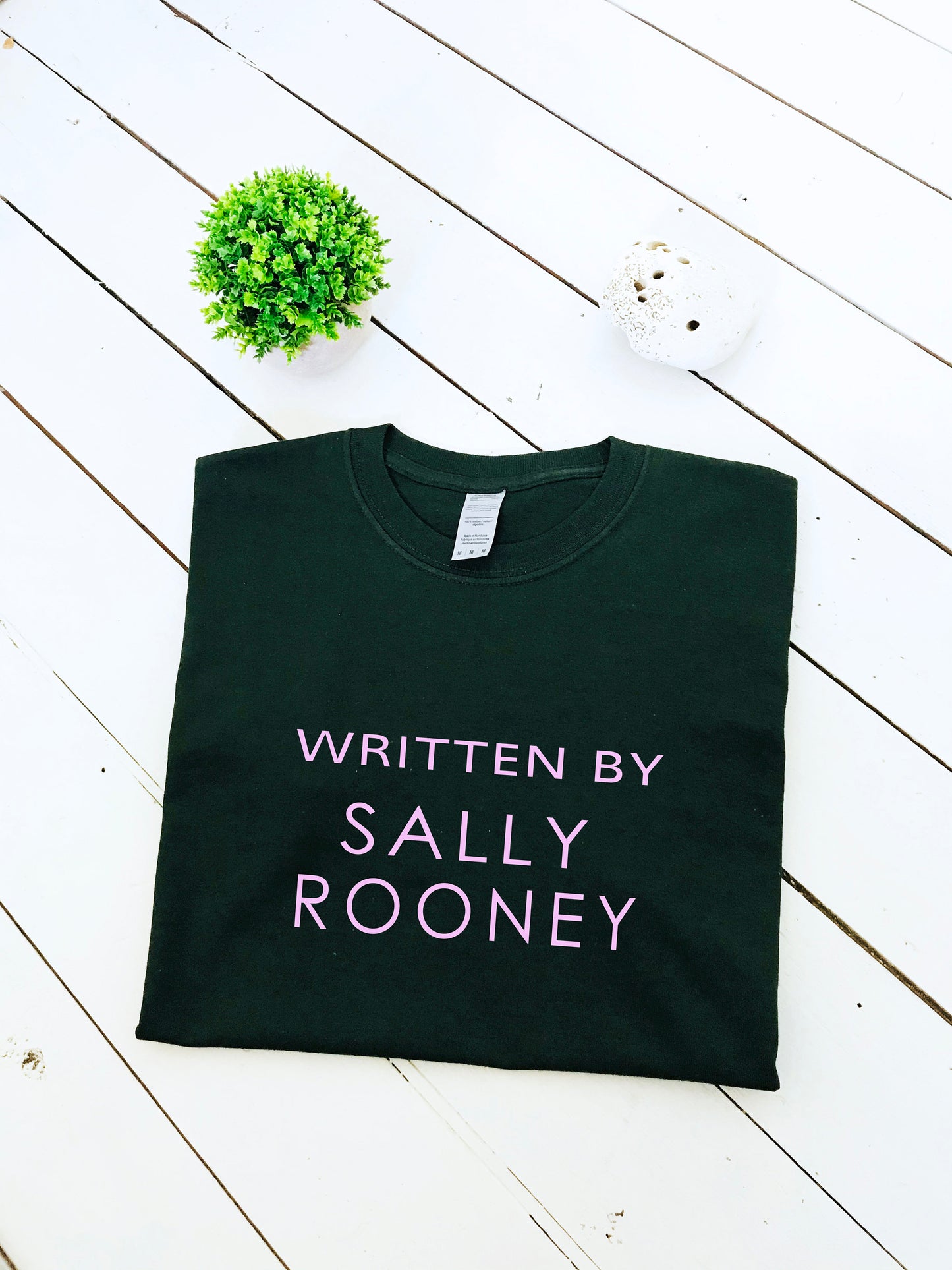 Written by Sally Rooney print T-shirt, unisex item, unisex and women's sizes, super fan item, movie tee, insta Shirt