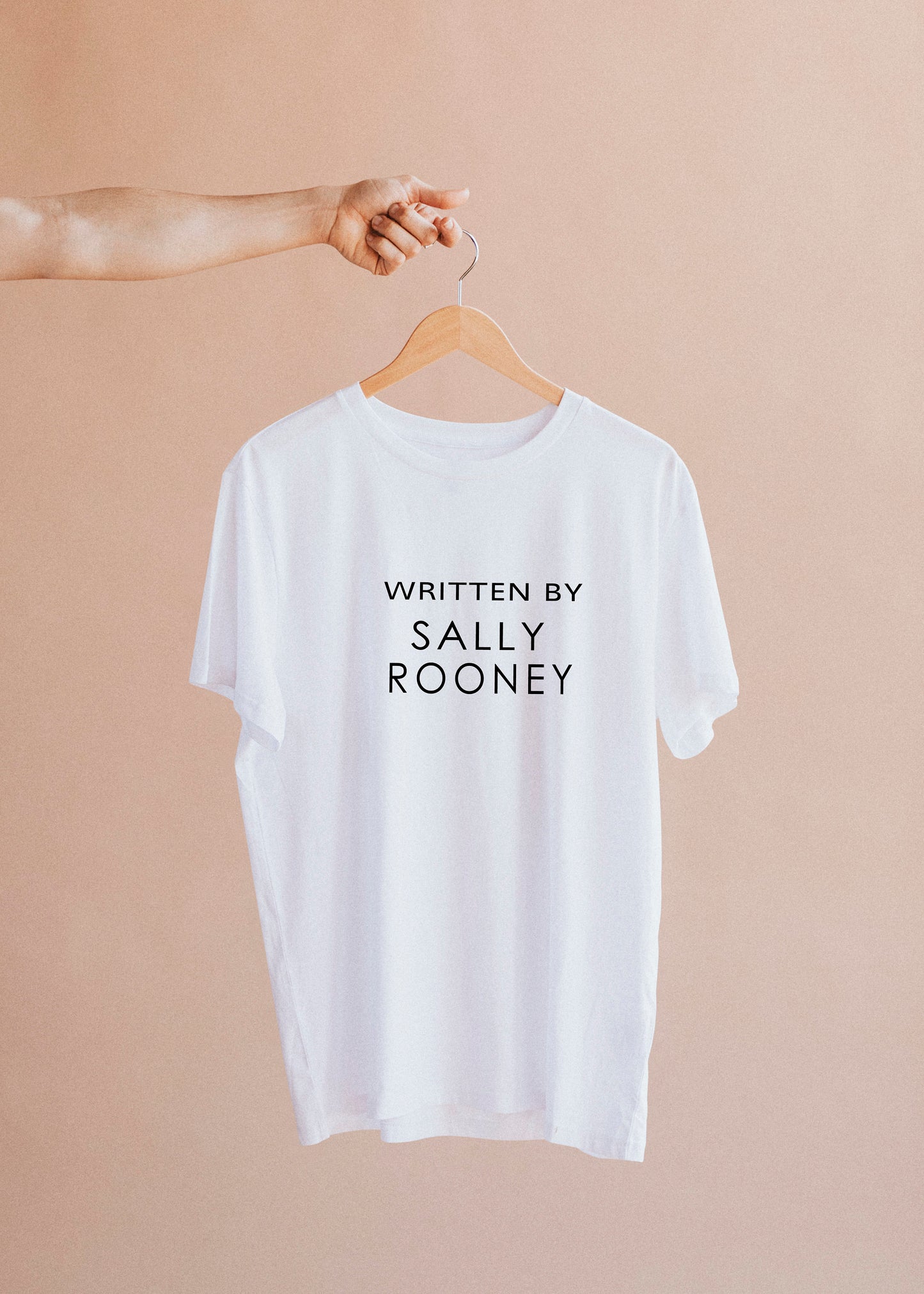 Written by Sally Rooney print T-shirt, unisex item, unisex and women's sizes, super fan item, movie tee, insta Shirt