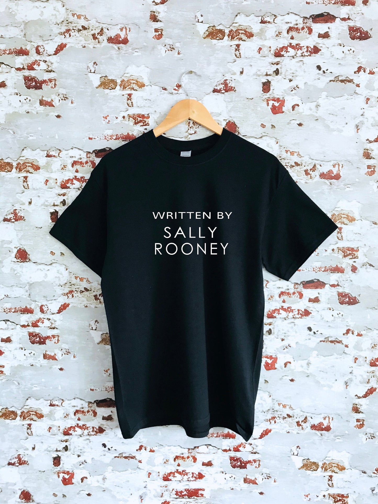 Written by Sally Rooney print T-shirt, unisex item, unisex and women's sizes, super fan item, movie tee, insta Shirt