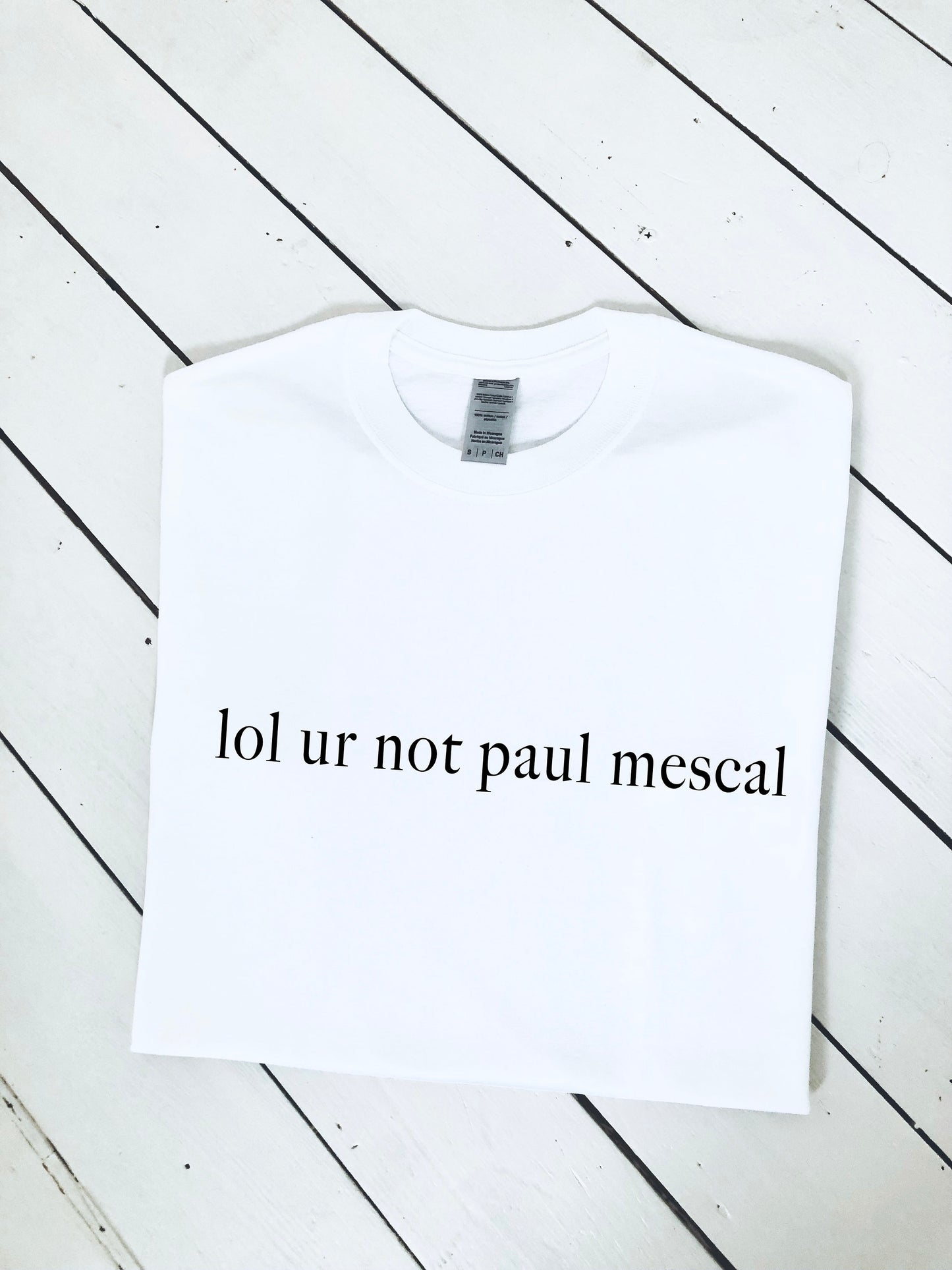 lol ur not paul mescal slogan printed T-shirt, multiple sizes and colours, unisex sizes, womens top, super fan insta shirt
