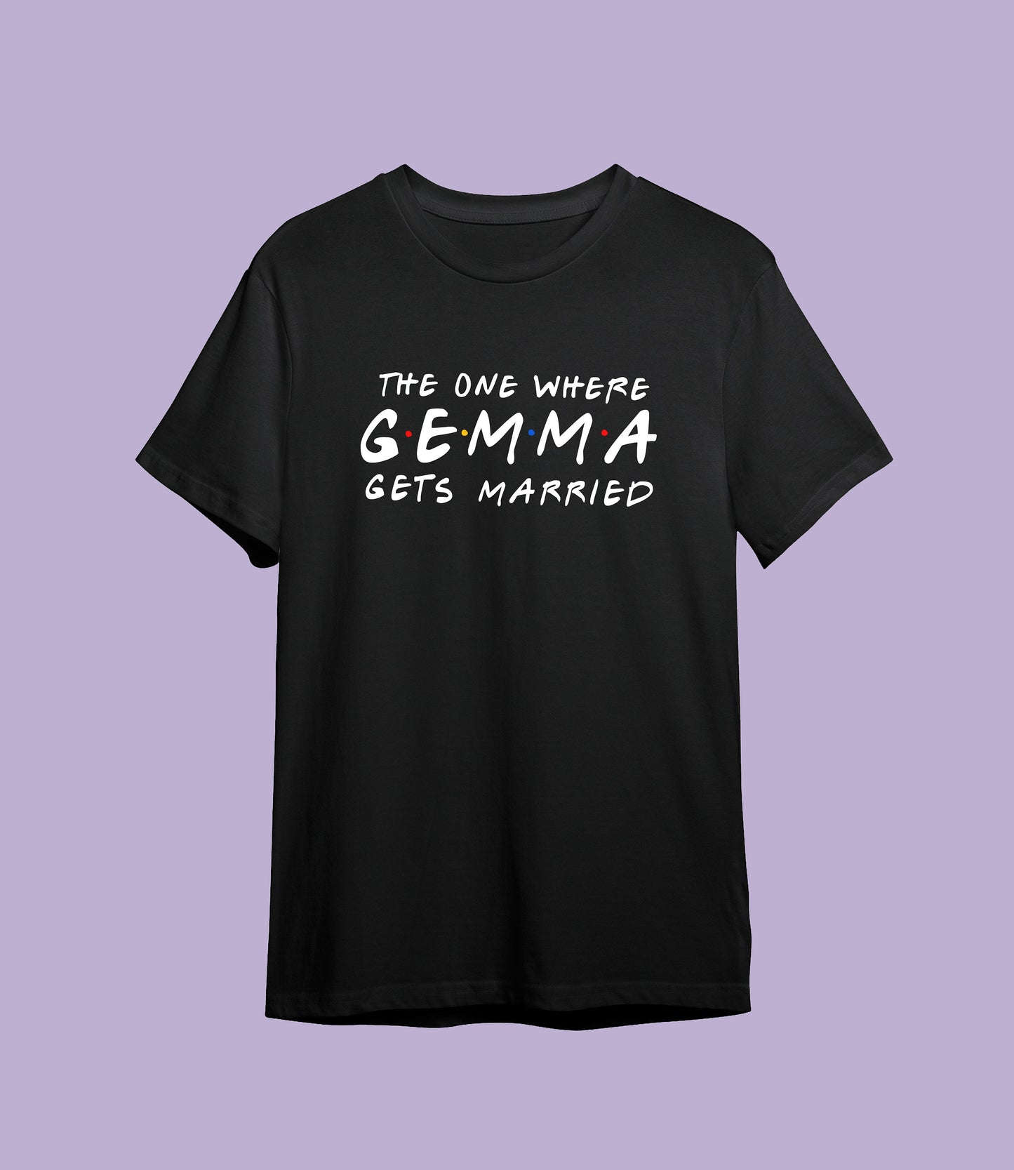 Custom bachelorette Friends The One Where T-shirt, custom name and text, 100% cotton, multiple sizes available for adults and kids, hen do