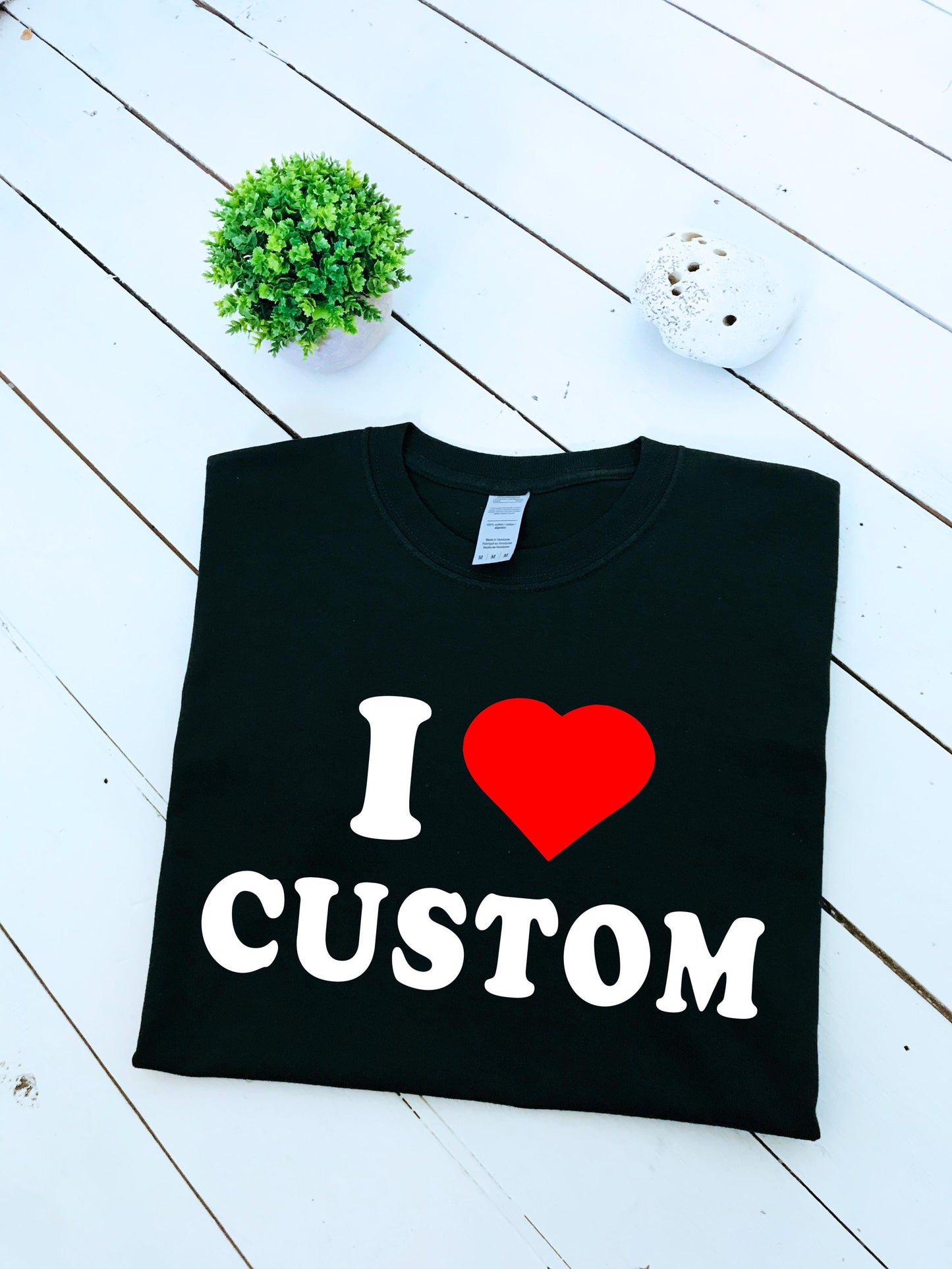 Custom I love text T-shirt, choose your text, mens, womens & youth sizes, multiple sizes and colours, design your tshirt, gift for her,