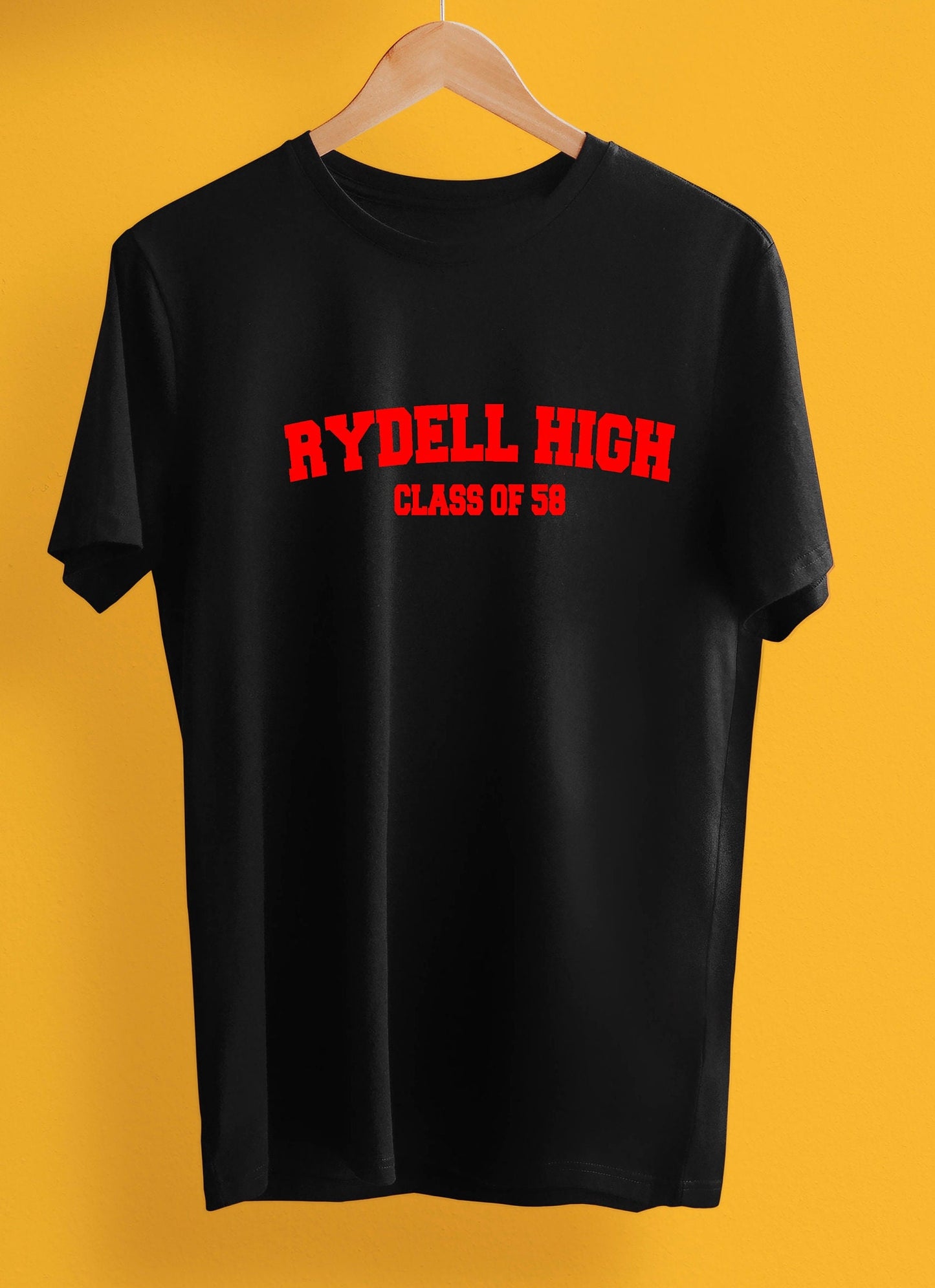Rydell High Class of 58 print unisex T-shirt, multiple sizes and colours, mens and womens tops, T birds, movie fan tee