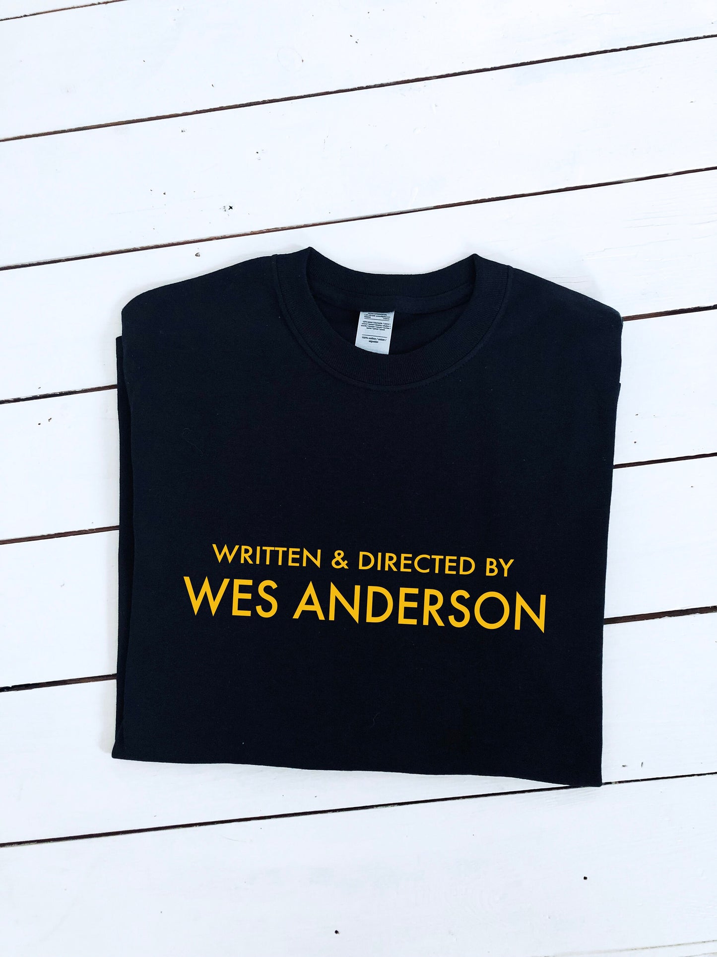 Written and Directed by Wes Anderson T-shirt, multiple colour tees, mens and womens sizes, movie clothing, movie gift idea