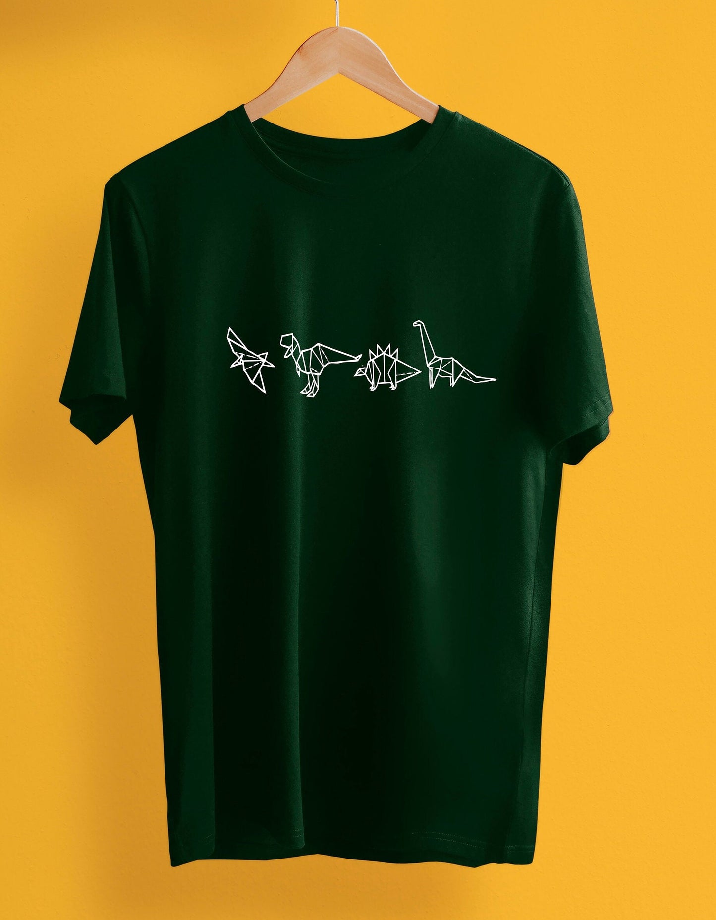 Origami dinosaurs print T-shirt, multiple sizes and colours, mens & womens top, Kids sizes available, dinosaurs, jurassic, printed item :)