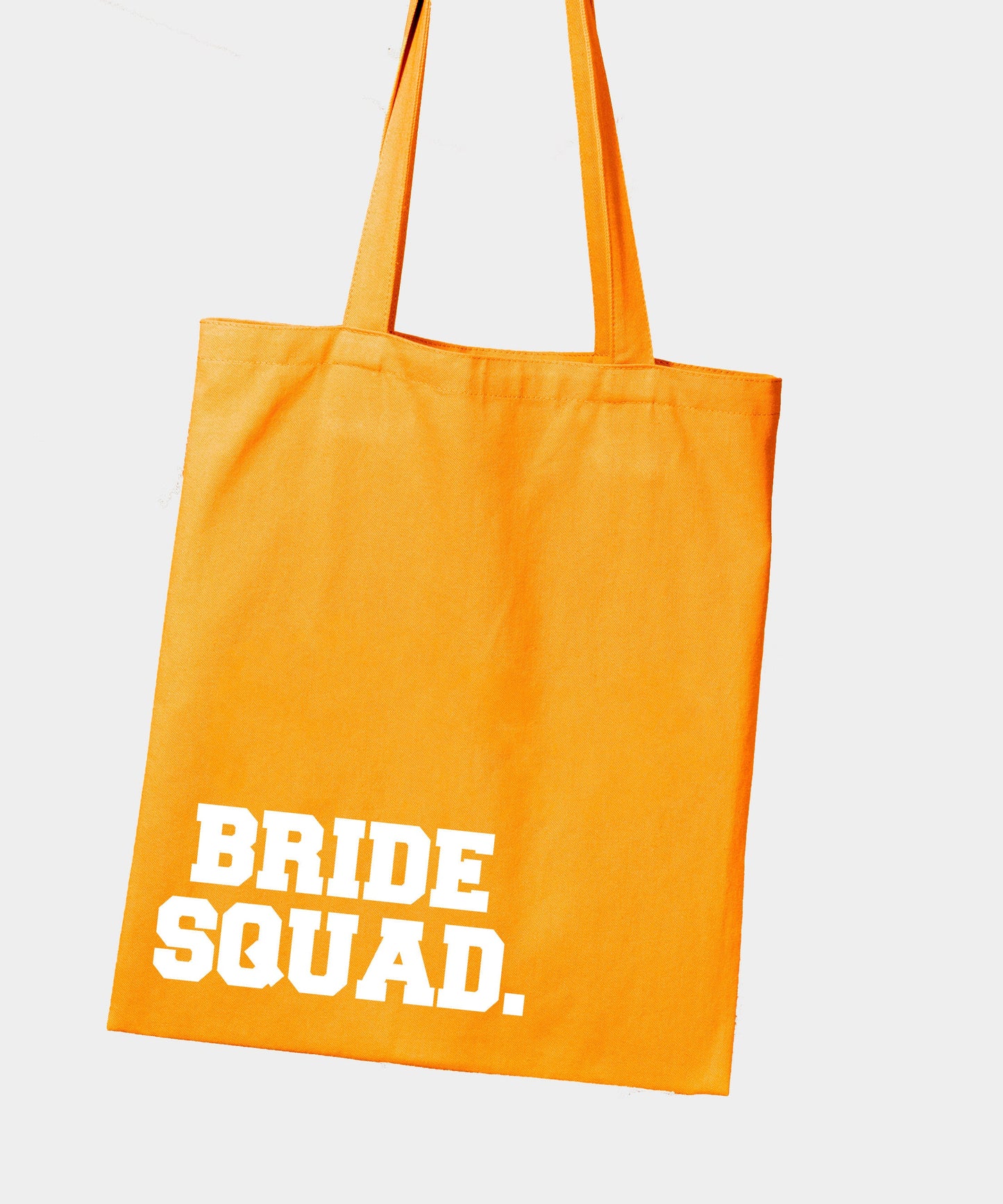 Bride Squad printed Tote Shoulder bag, multiple colours to choose from, 100% cotton, handmade, printed, great for hen do & wedding gift