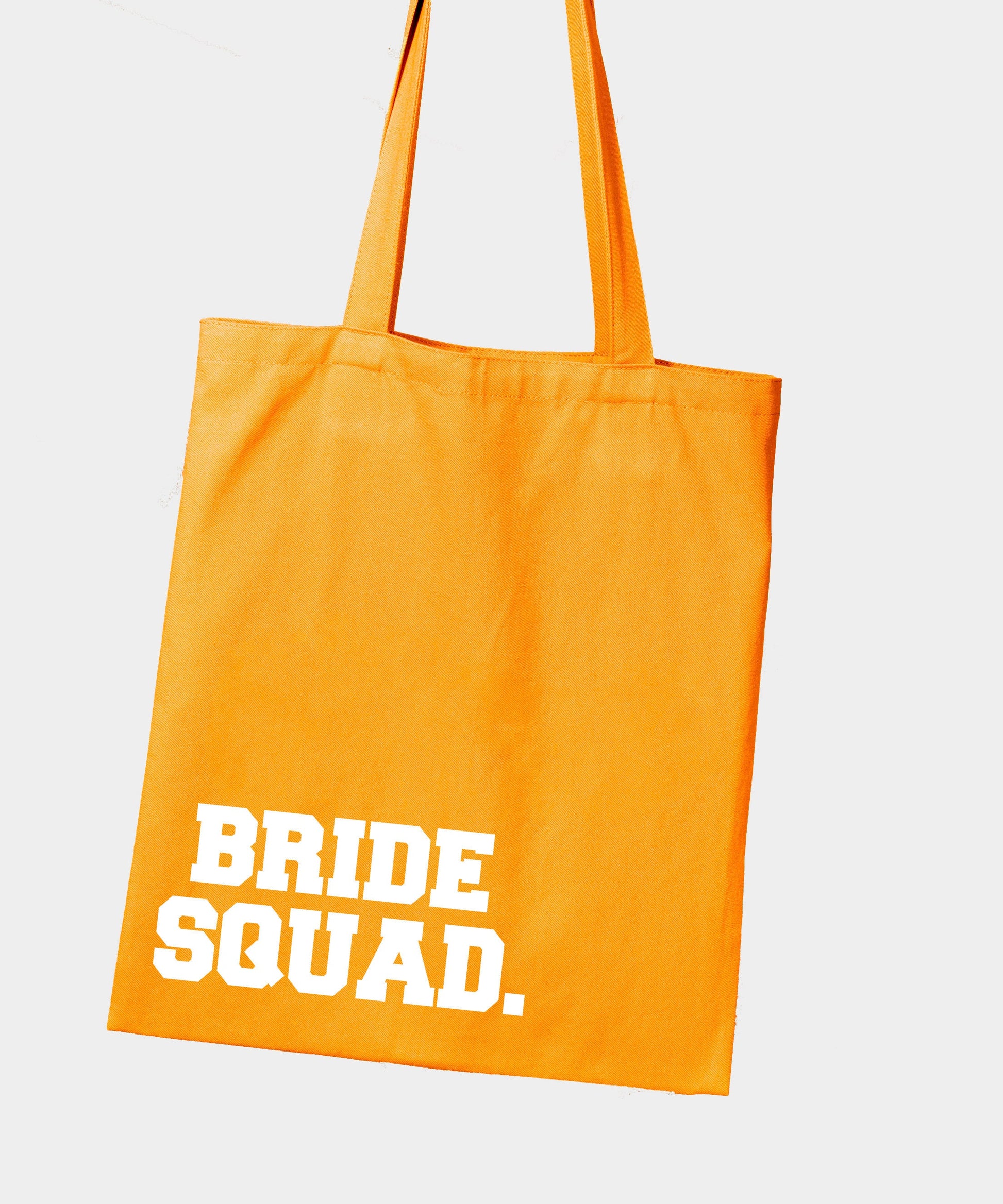 Bride Squad printed Tote Shoulder bag, multiple colours to choose from, 100% cotton, handmade, printed, great for hen do & wedding gift