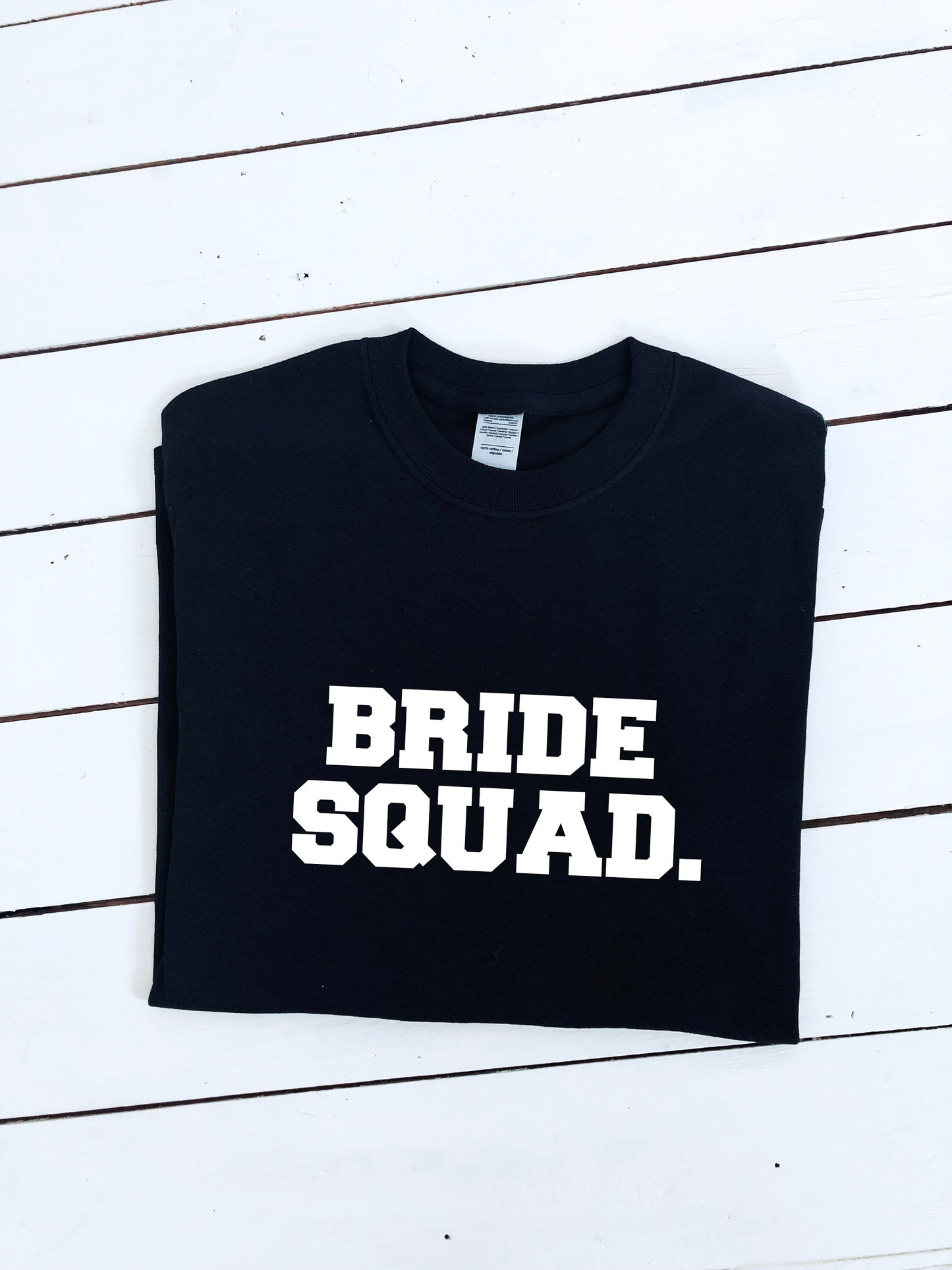 Bride Squad slogan print T-shirt, Unisex and ladies sizes avialable, 100% cotton, multiple colours, hen do, wedding gift, party tee