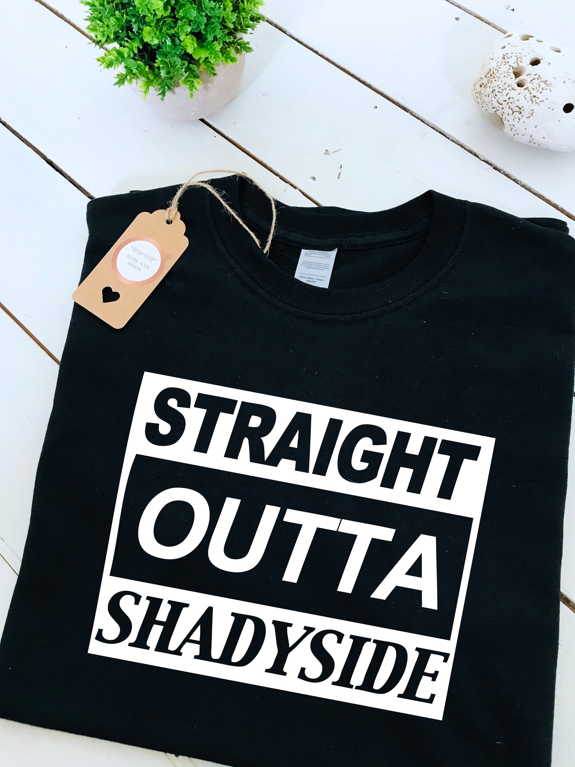 Shadyside print T-shirt, S, M, L, XL, 2XL, Straight Outta Shadyside, halloween, spooky shirt, fear street, horror gift, tee, unisex clothing