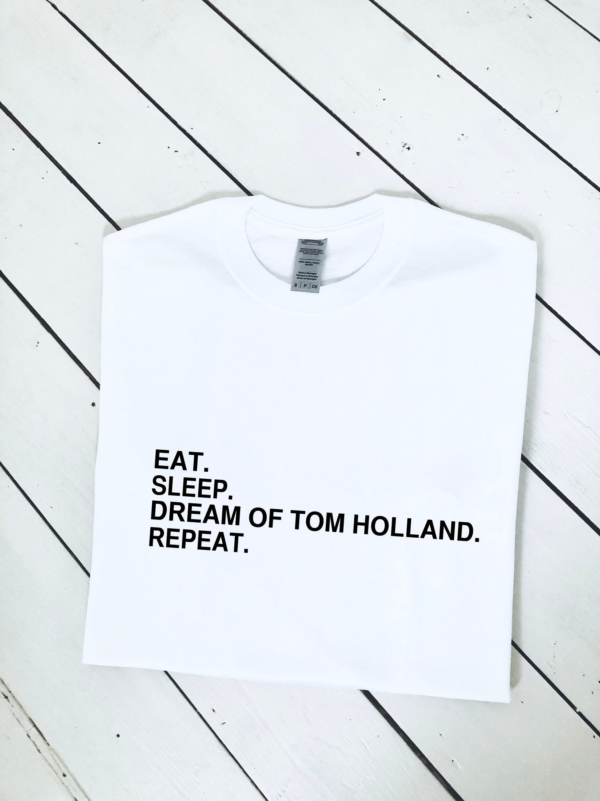 Dream of Tom Holland & repeat print T-shirt, unisex, multiple sizes and colours, mens and womens top