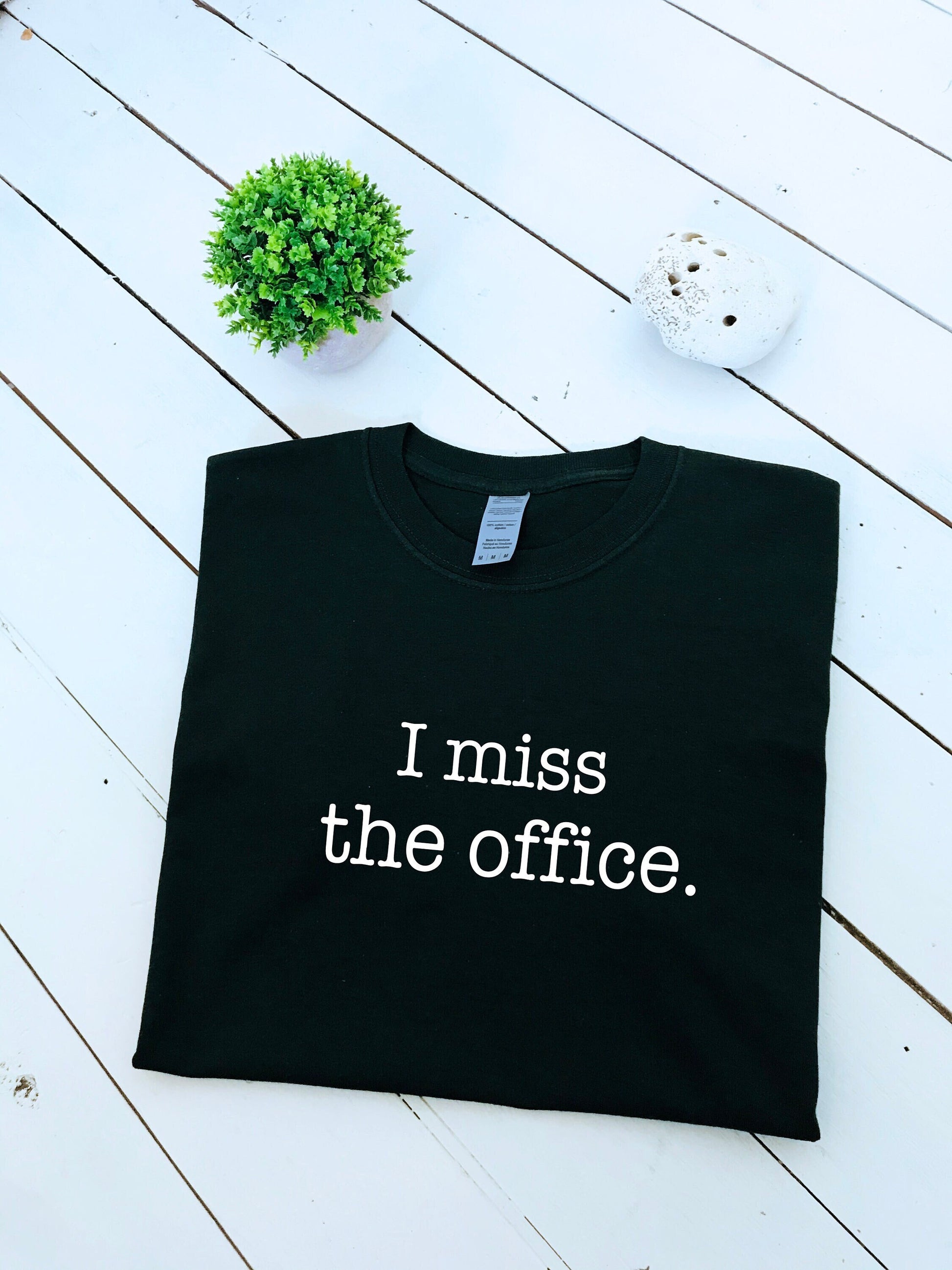 I miss the office print T-shirt, unisex, scranton farms, multiple colours & sizes, minimalist, funny, working from home tshirt