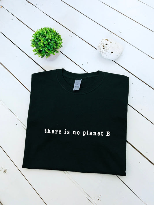 There is no planet B slogan printed T-shirt, multiple sizes and colours, womens top, climate change, activism, enviroment, nature, Greta