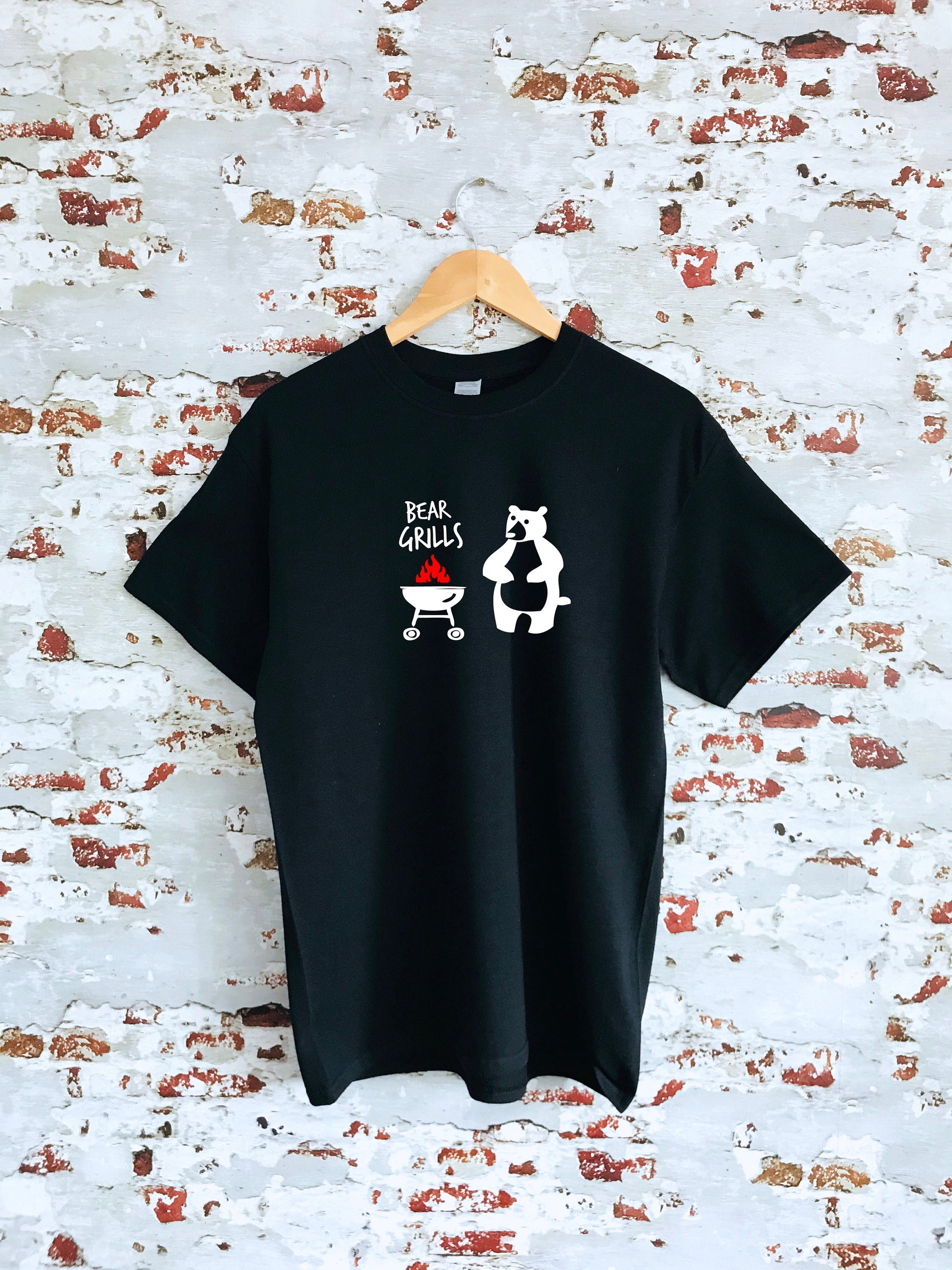 Bear Grills printed T-shirt, multiple sizes and colours, mens & womens top, kids sizes, funny shirt, graphic tees, perfect gift