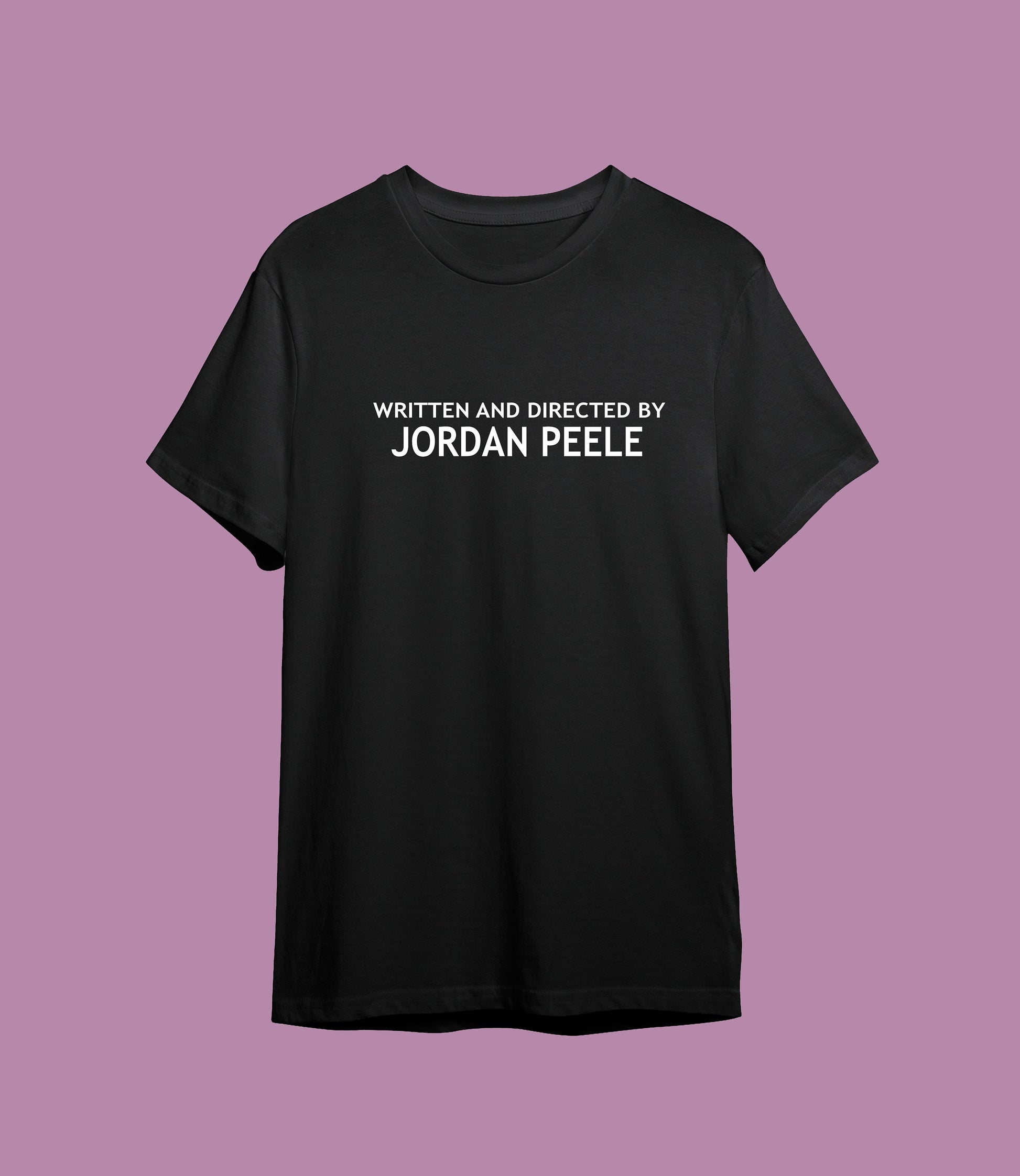 Written and Directed by Jordan Peele T-shirt, multiple colour tees, mens and womens sizes, halloween clothing, horror, printed item