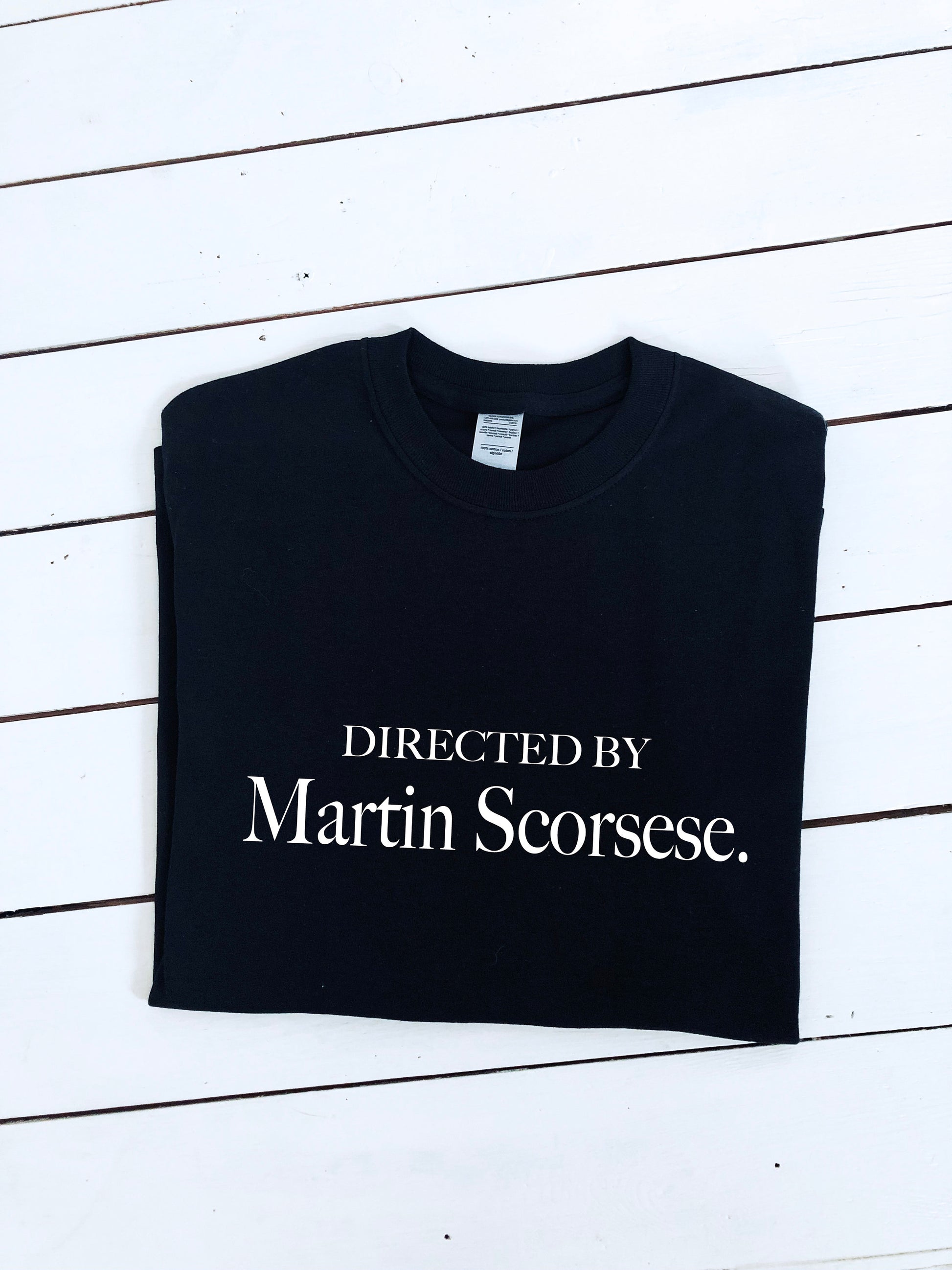 Directed by Martin Scorsese print T-shirt, unisex item, fan item, movie tee, insta Shirt