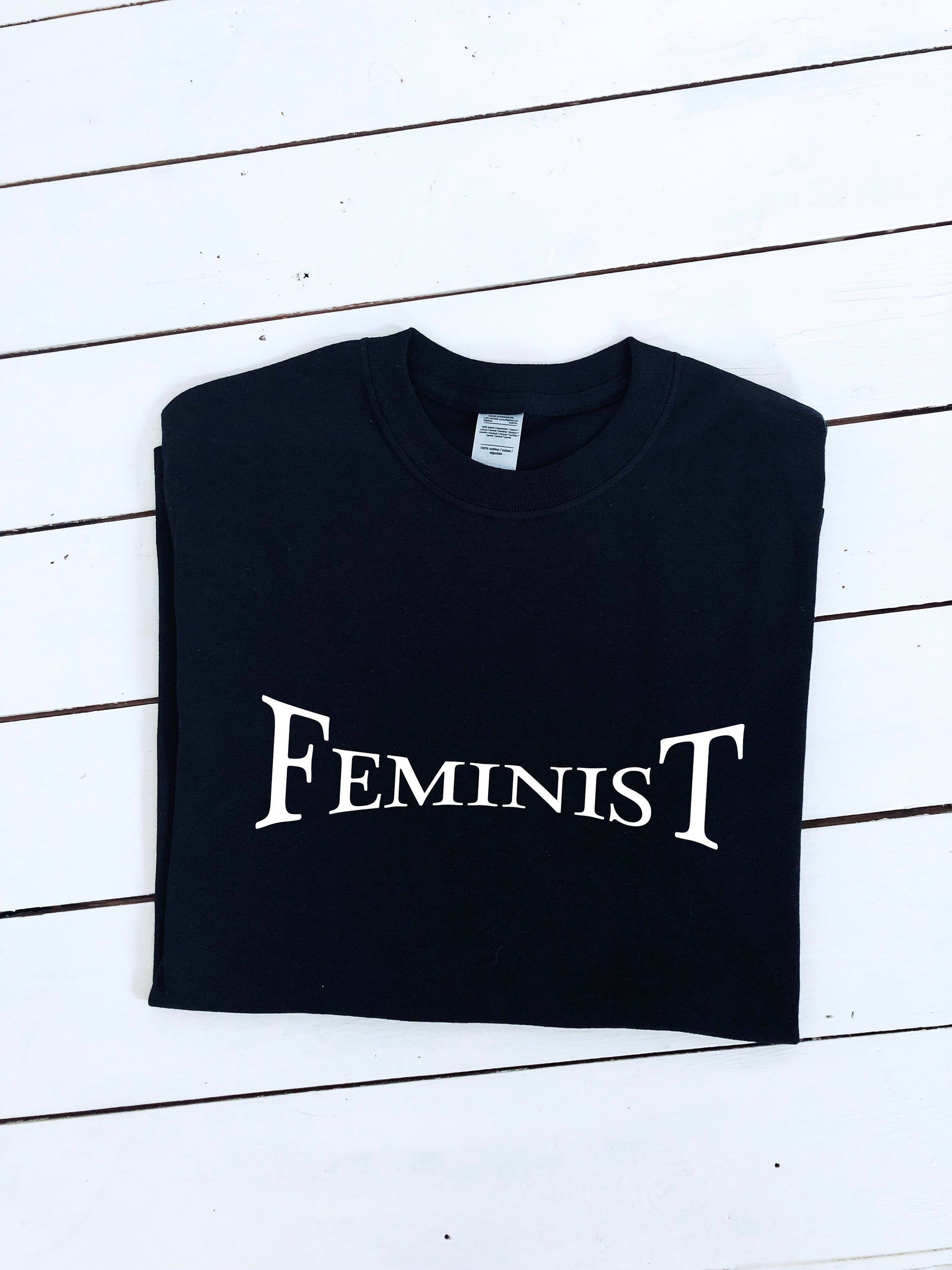 Feminist slogan print Unisex T-shirt, feminist, multiple colours & sizes, equal rights, minimalist, political shirt, womens top,Insta shirt.